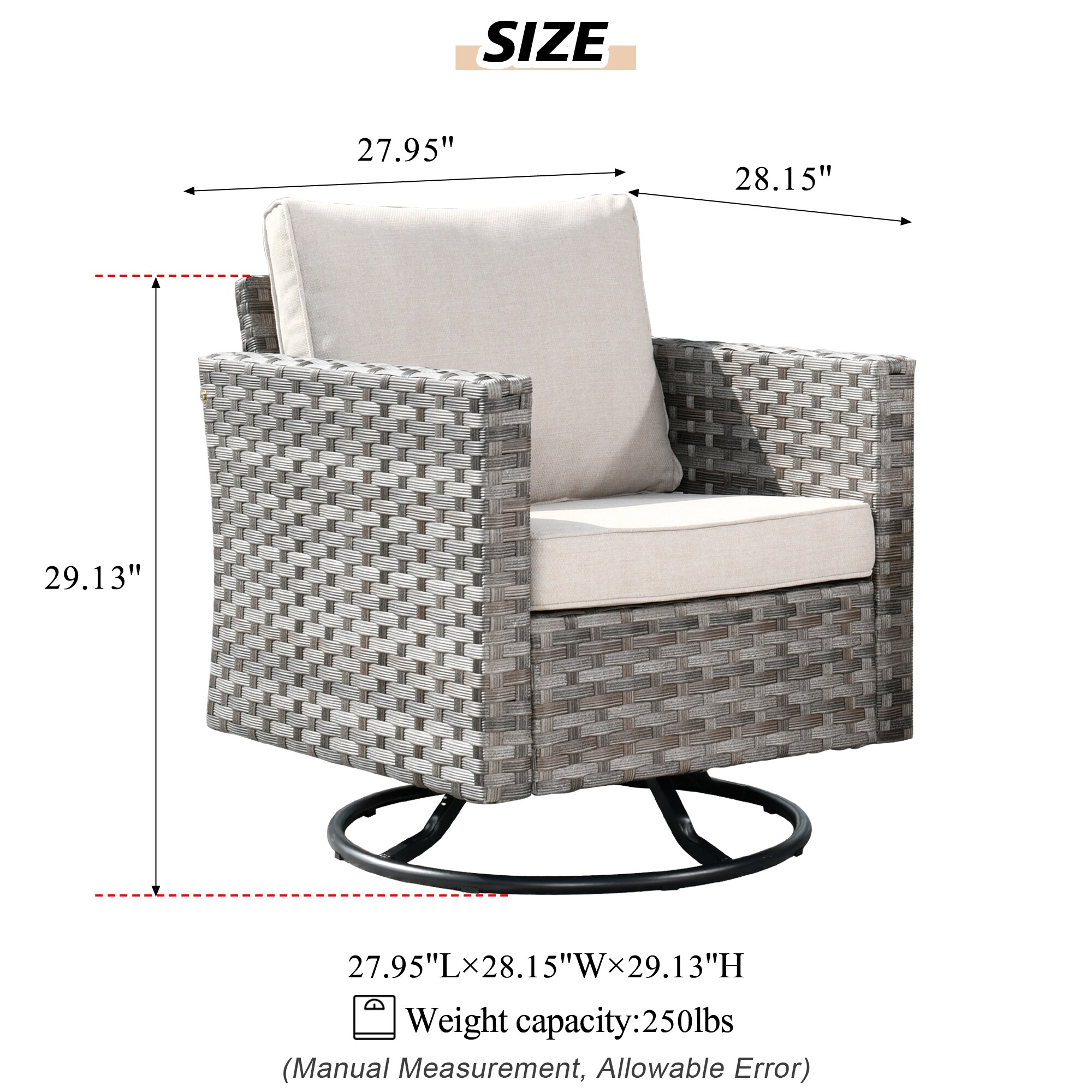 Pouuin SYZBBR6-1C Patio-Chairs - View #3