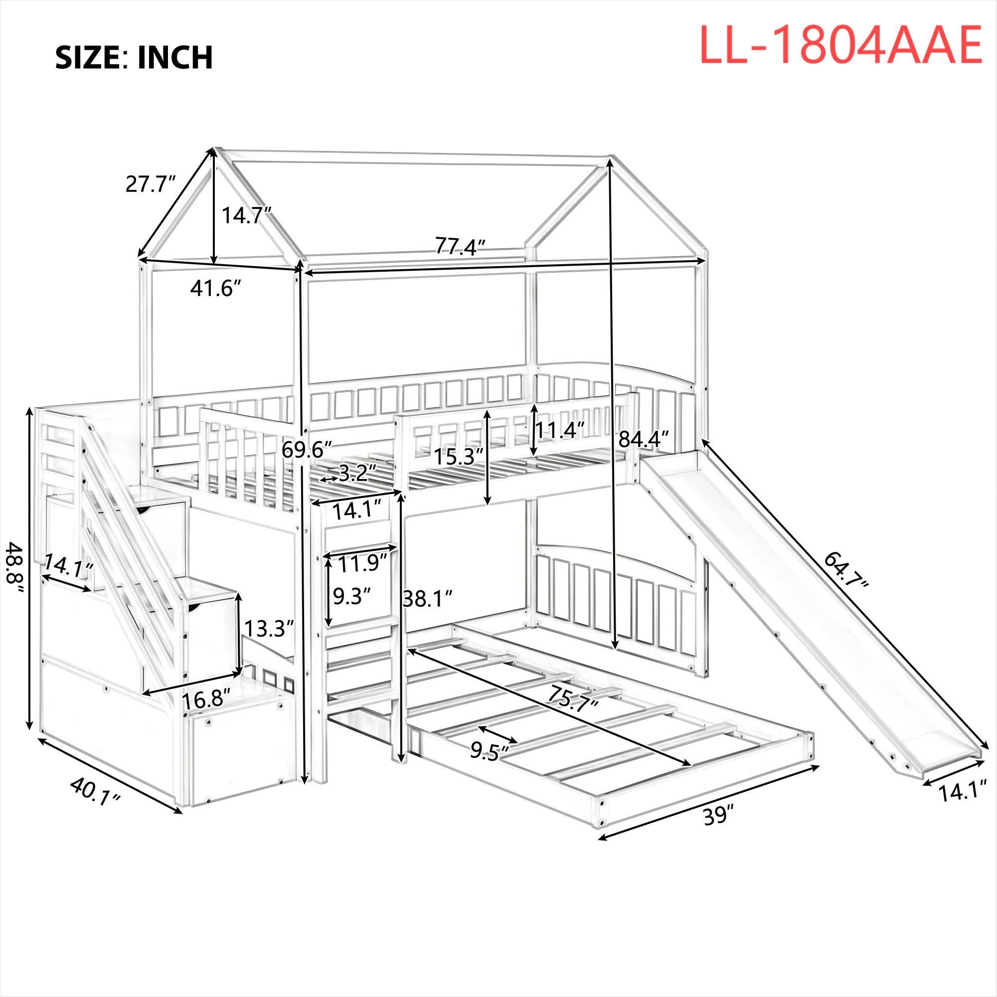 Yiekholo LL-1804AAE Bunk-Beds - View #4