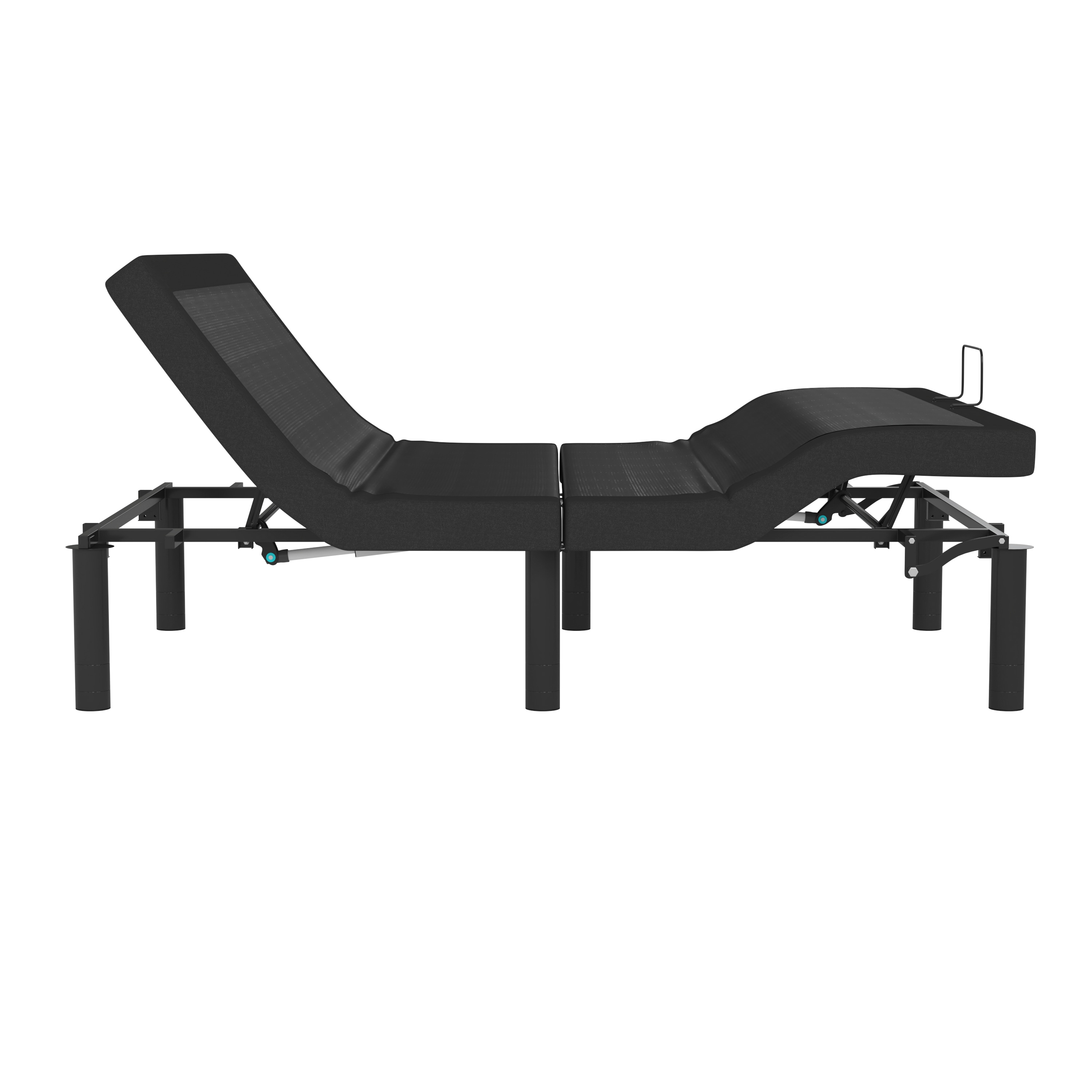 Selene Full-Size Adjustable Platform Bed with Wireless Remote, Black