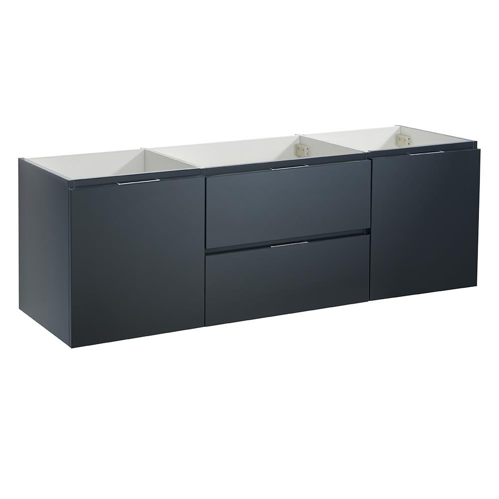Fresca FCB8360GG-D Valencia 60-in Dark Slate Gray Bathroom Vanity Base Cabinet without Top