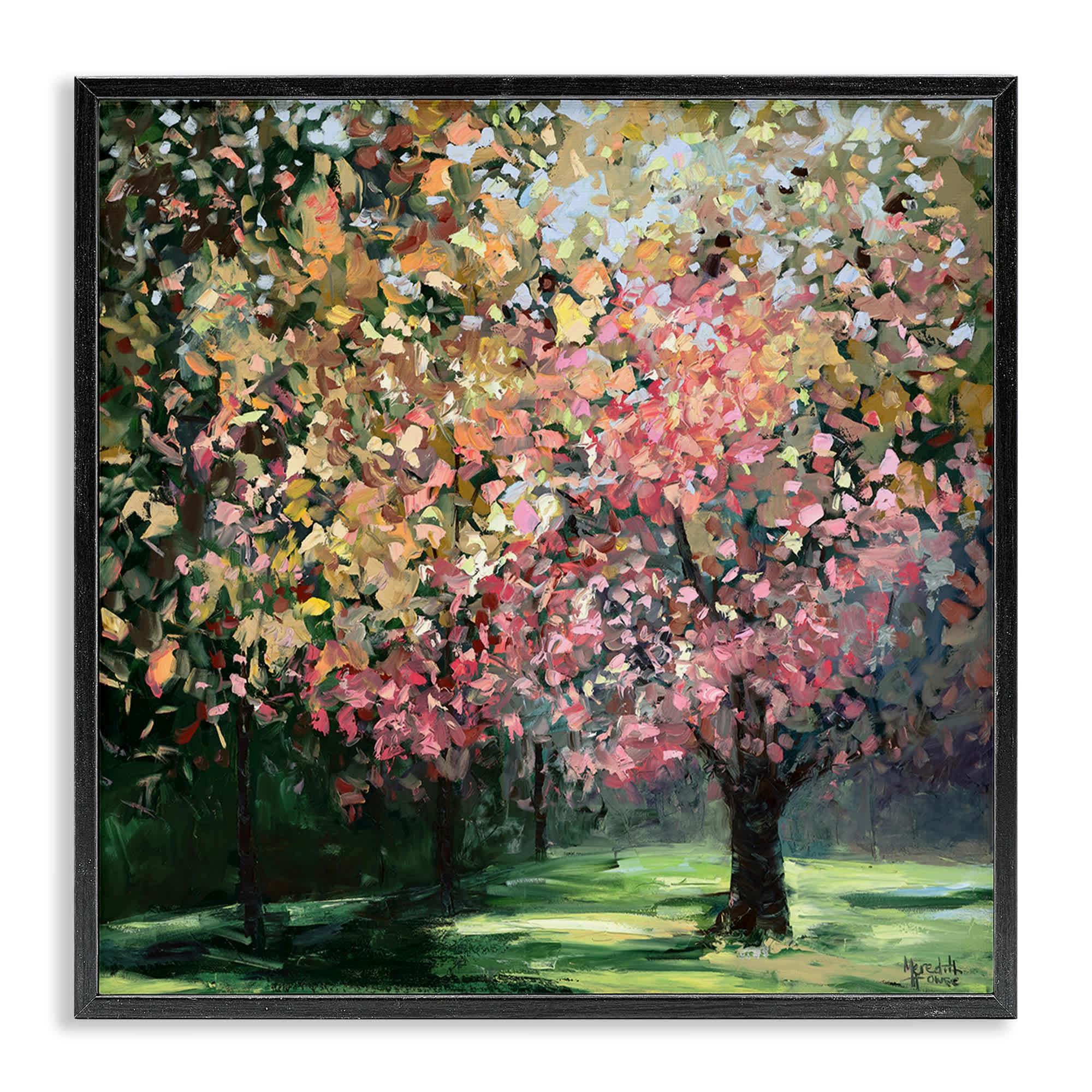Stupell Industries BS-809-FR-12X12 Timeless Vivid Foliage Black Framed Giclee Art By Meredith Howse 12 x 12