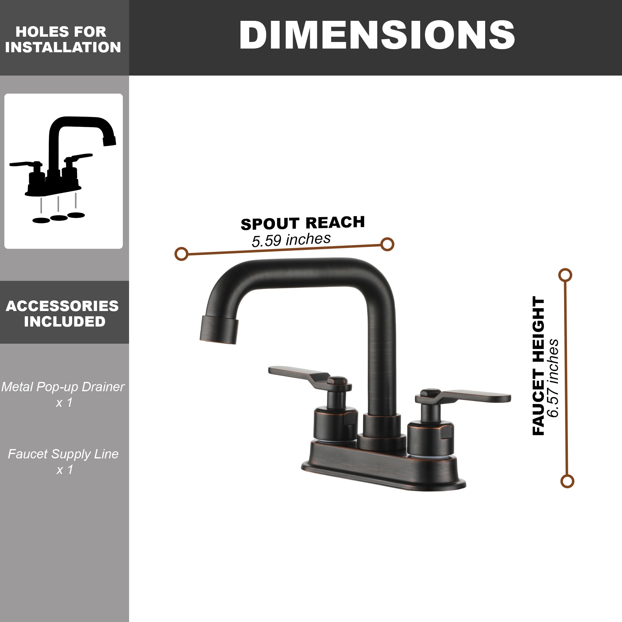 CASAINC KCLT0004-ORB Lavatory-Faucets - View #5