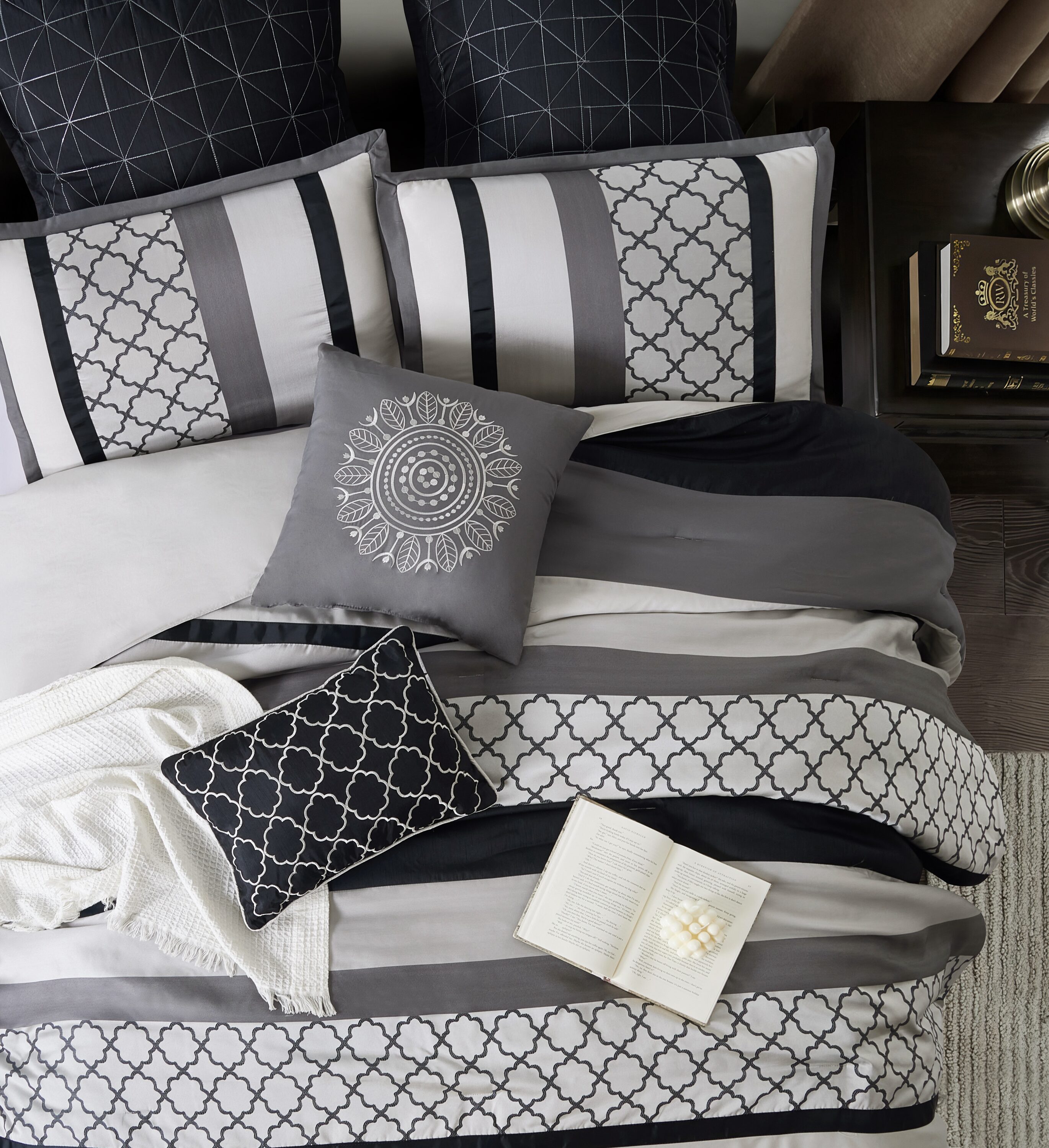 Nanshing AVALON8-Q-BLAC bedding - View #2