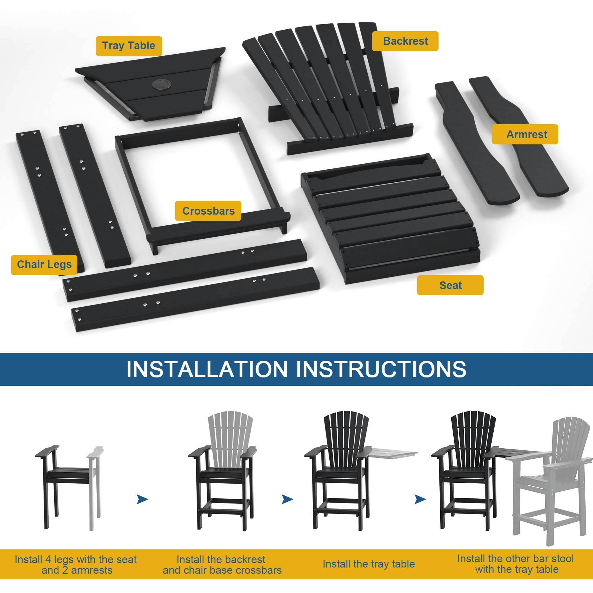 Poly furniture BC-HE01-BK Patio-Chairs - View #4