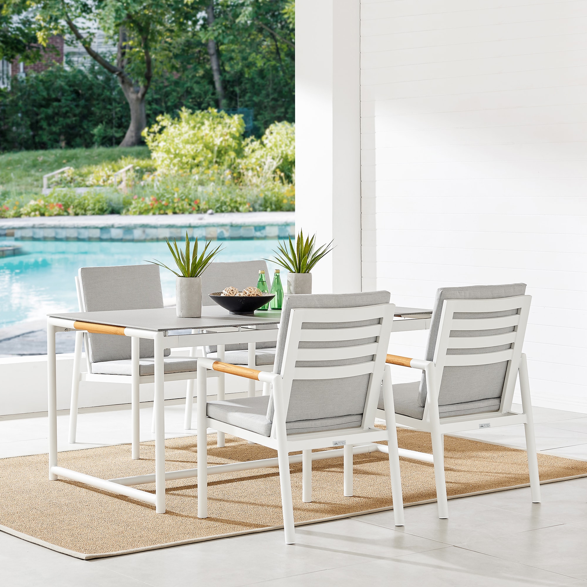 Armen Living LCCRDIWH Dining-Tables - View #7