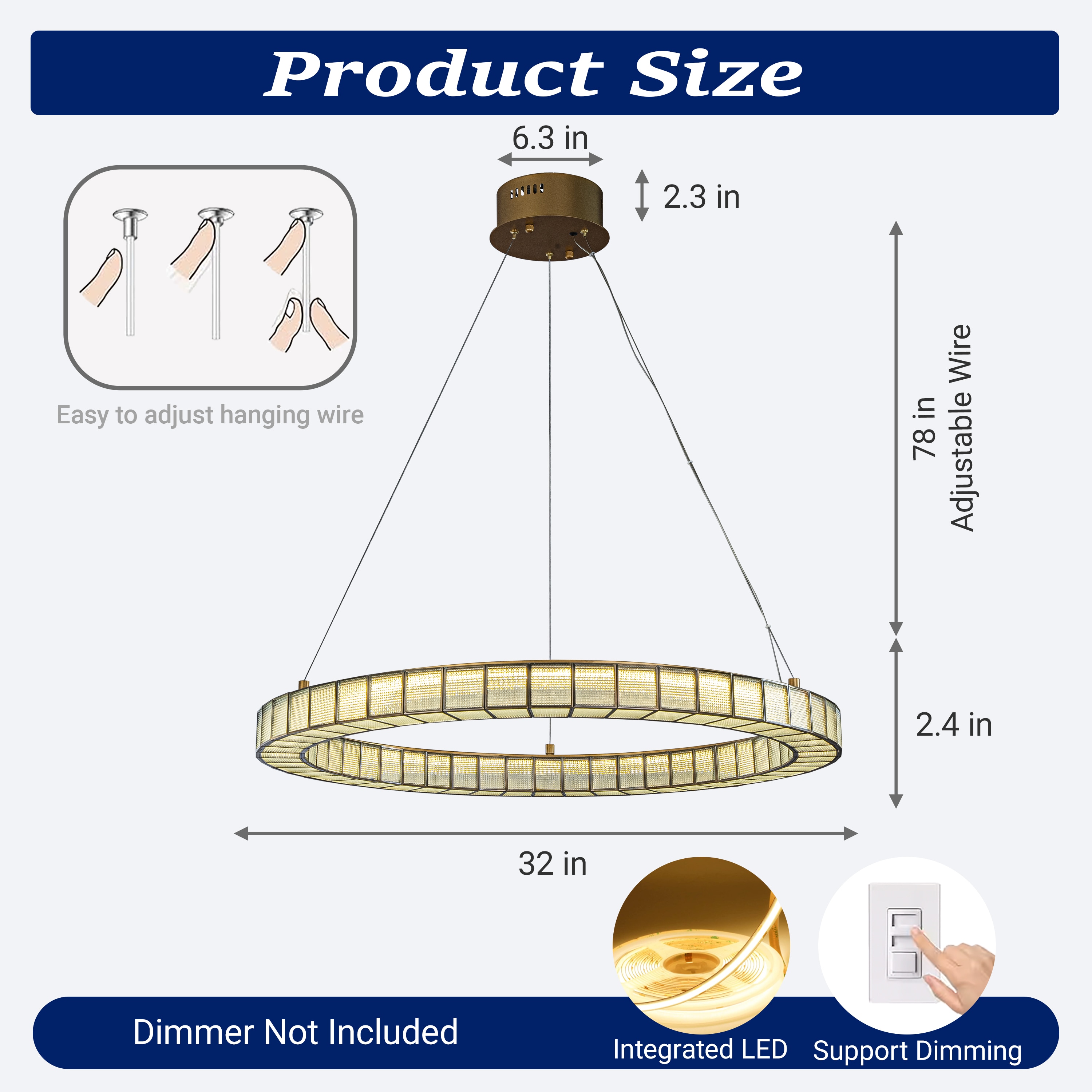 AloaDecor Lighting L7160D80MB01A b090015 - View #3