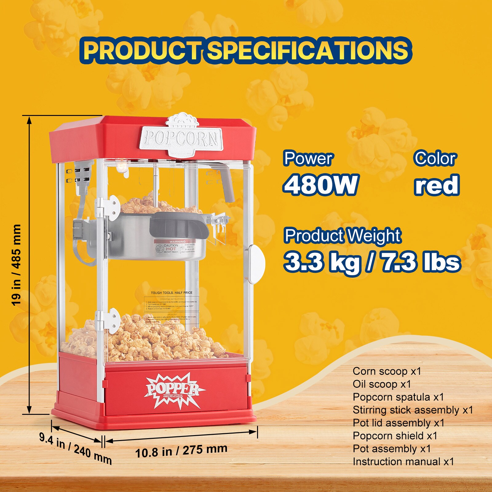 VEVOR SCTSBMHJHS4O07005V1 Popcorn-Makers - View #7