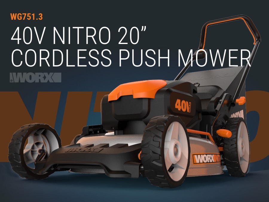 Nitro 40-Volt (2x20) Cordless Self-Propelled 3-In-1 Lawn Mower