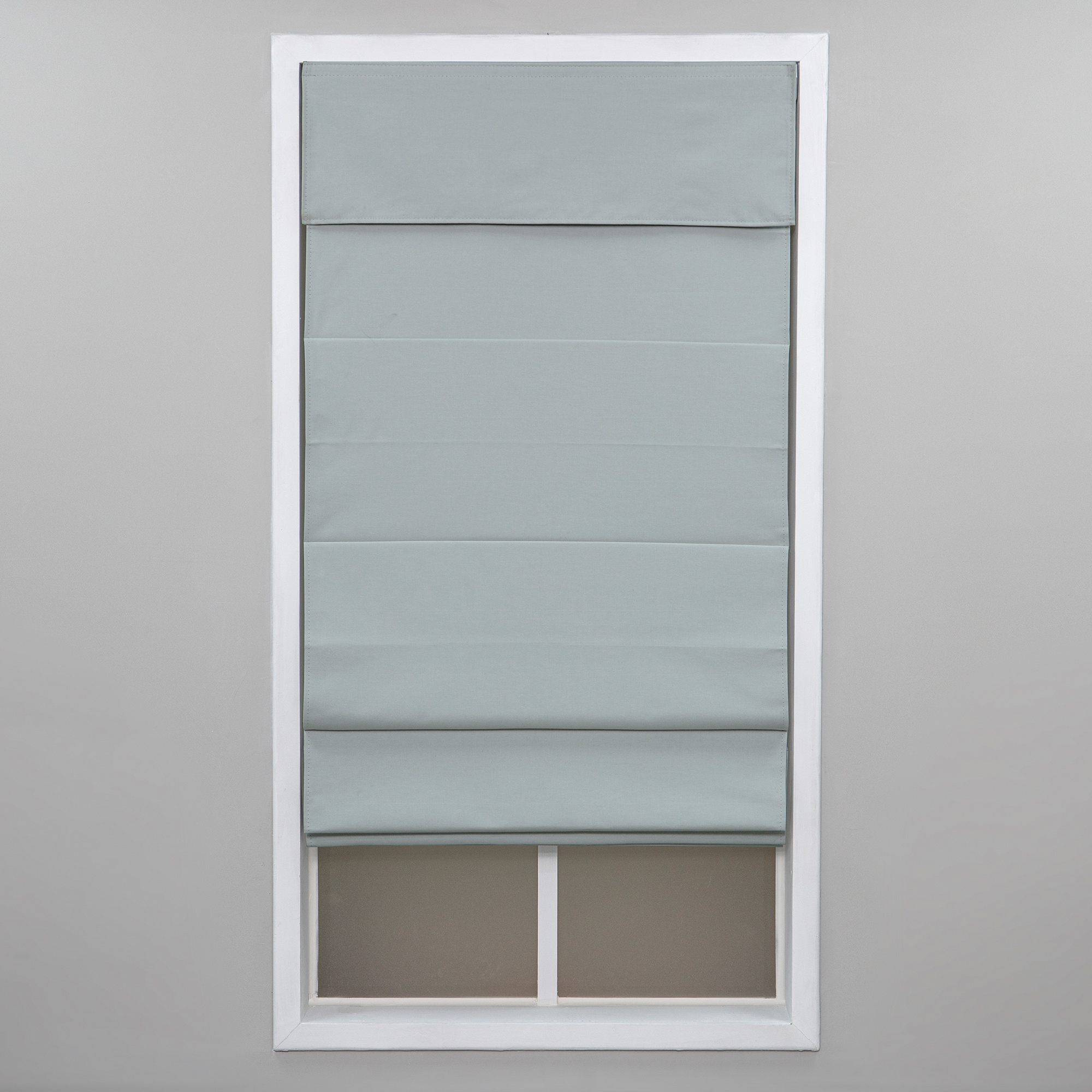 allen + roth 3SSM320640 32-Inches x 64-Inches Sea Mist Room Darkening Cordless Roman shade