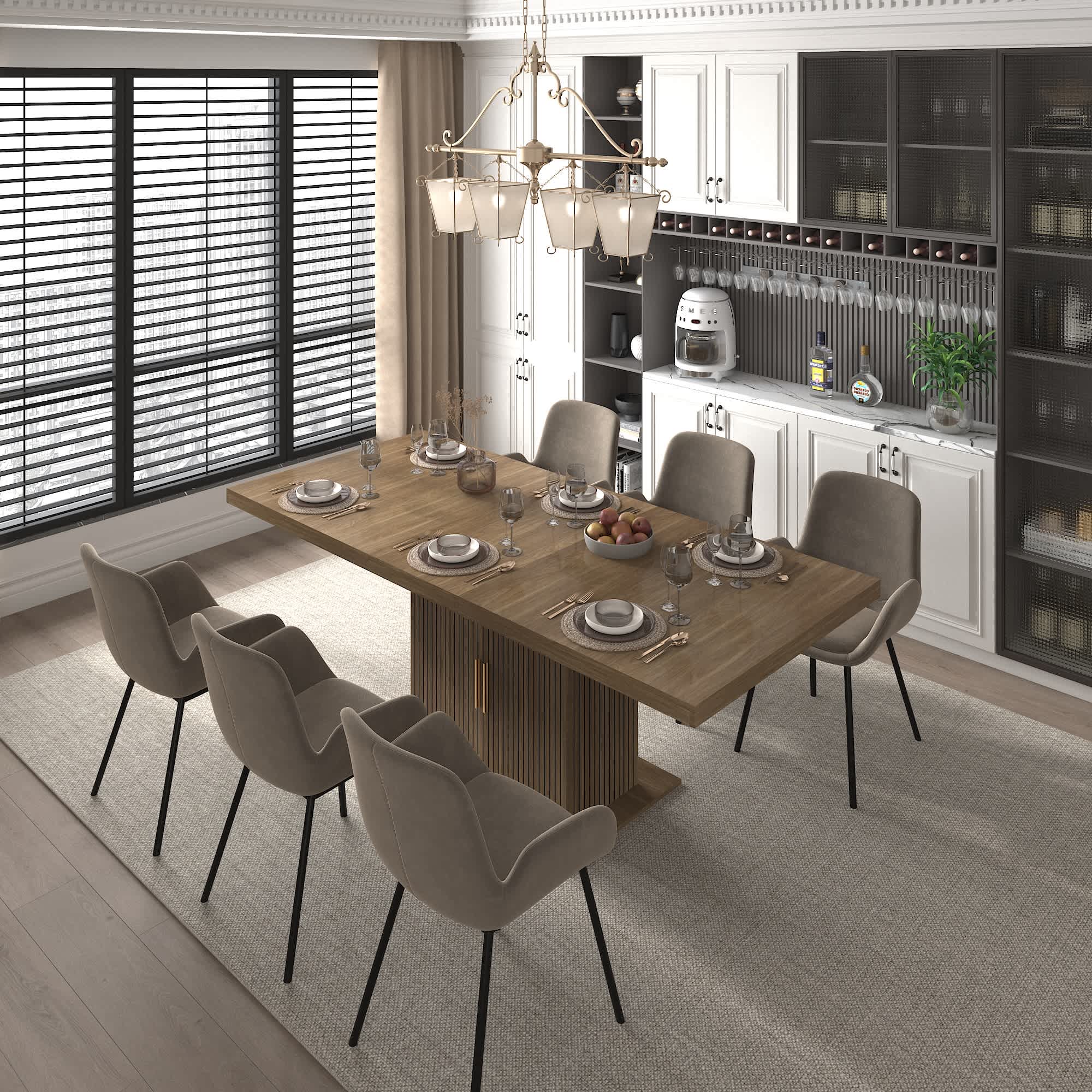 Vynxaria LEXY1940-DJCF-CZ035 Dining-Tables - View #2