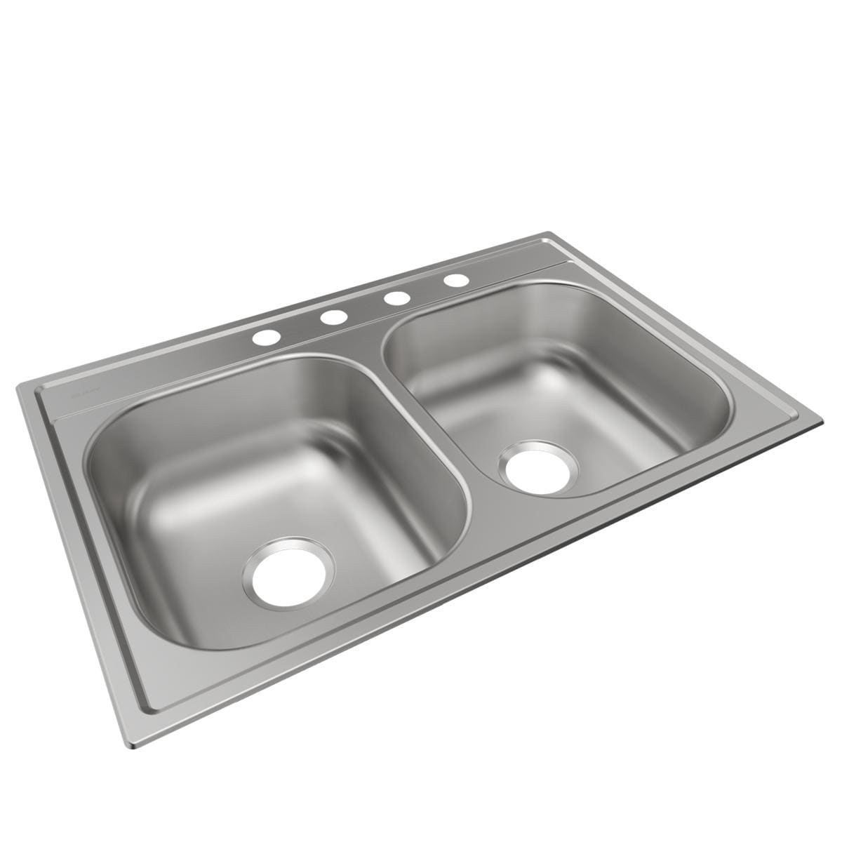 Giagni Divide-A-Bowl Dual-mount 33-in x 22-in Stainless Steel Single Bowl Kitchen  Sink at