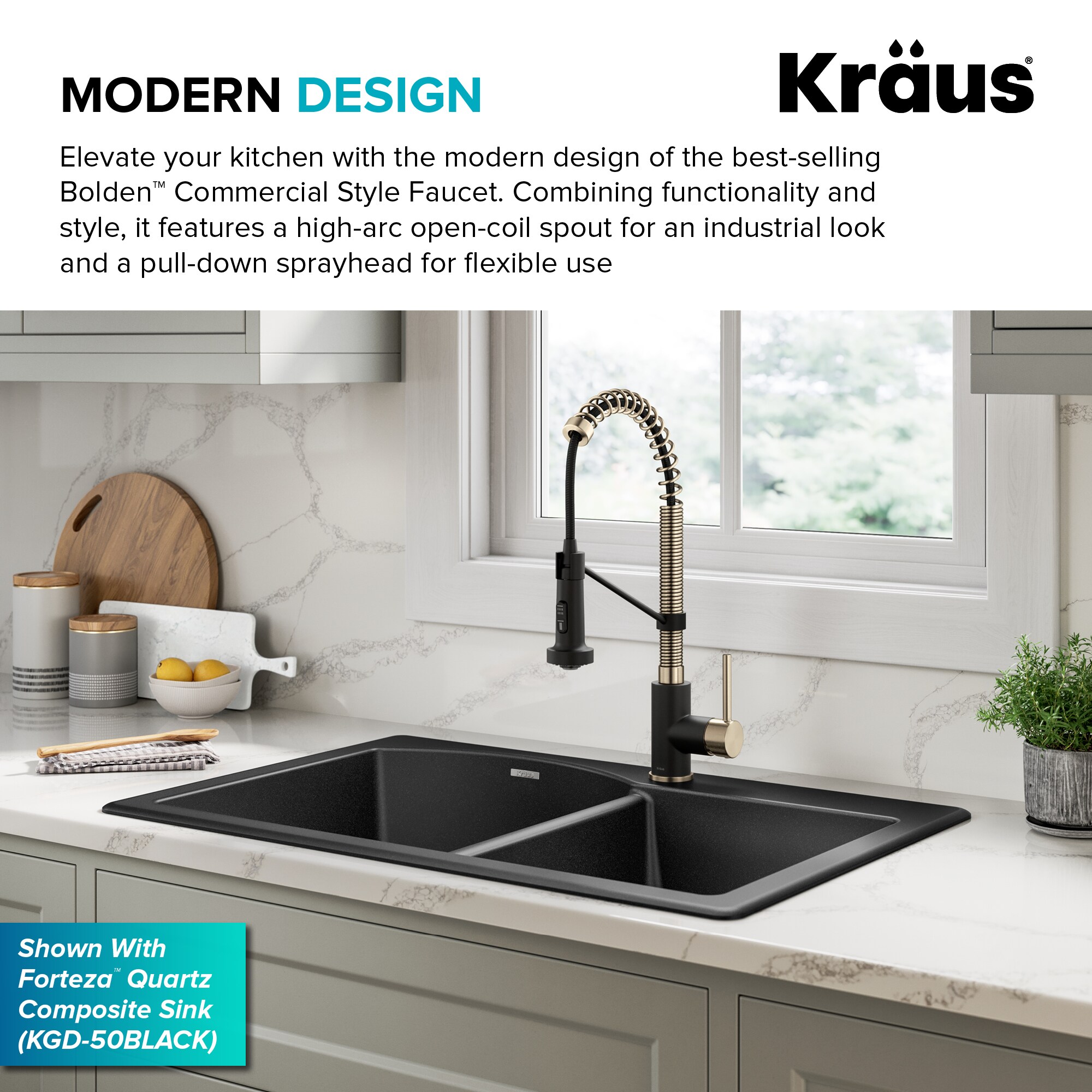 Kraus KPF-1610SFACBMB Kitchen-Faucets - View #4
