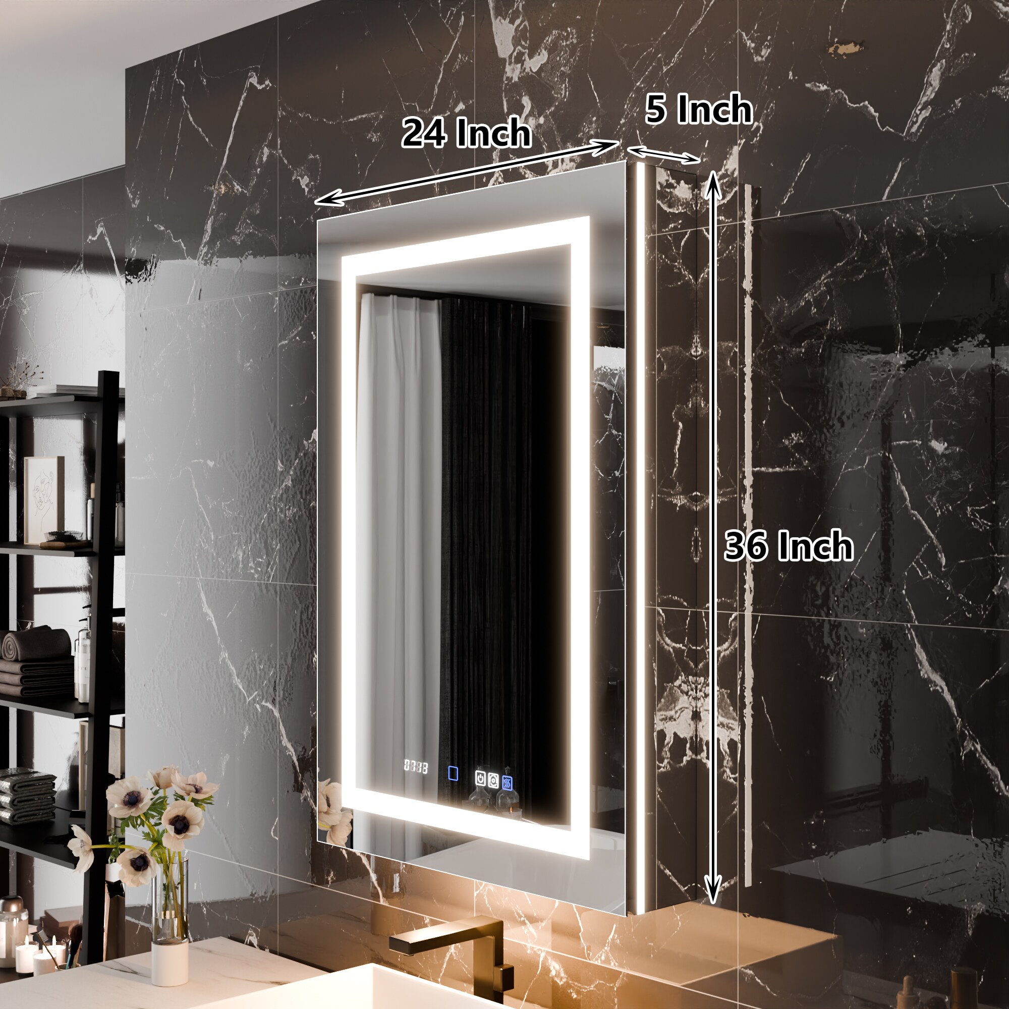 WELLFOR EX-V11MD2436R Bathroom-Medicine-Cabinets - View #9