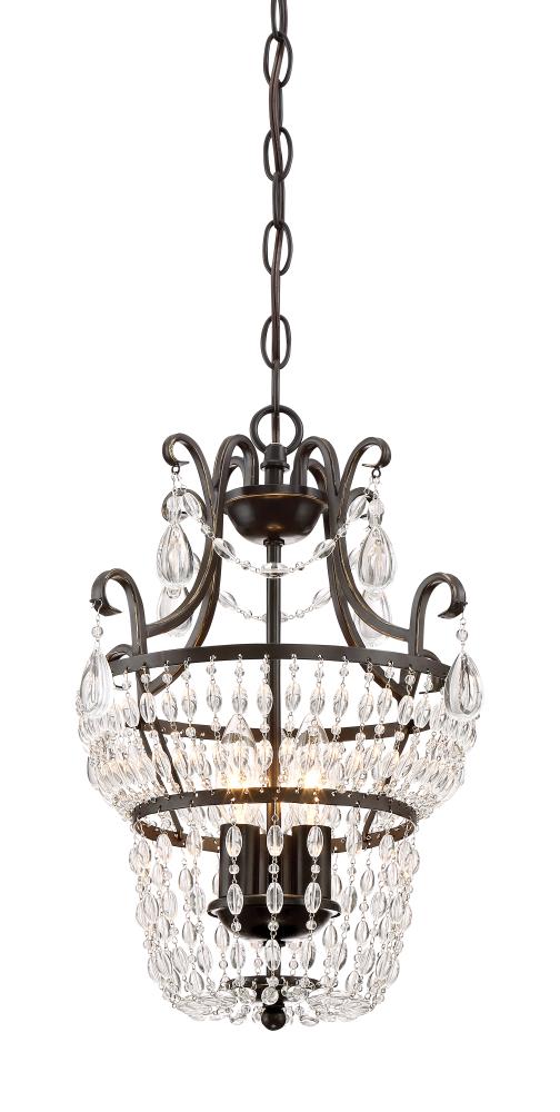 Quoizel Trista 3-Light Oil-Rubbed Bronze Glam Damp Rated Chandelier at ...