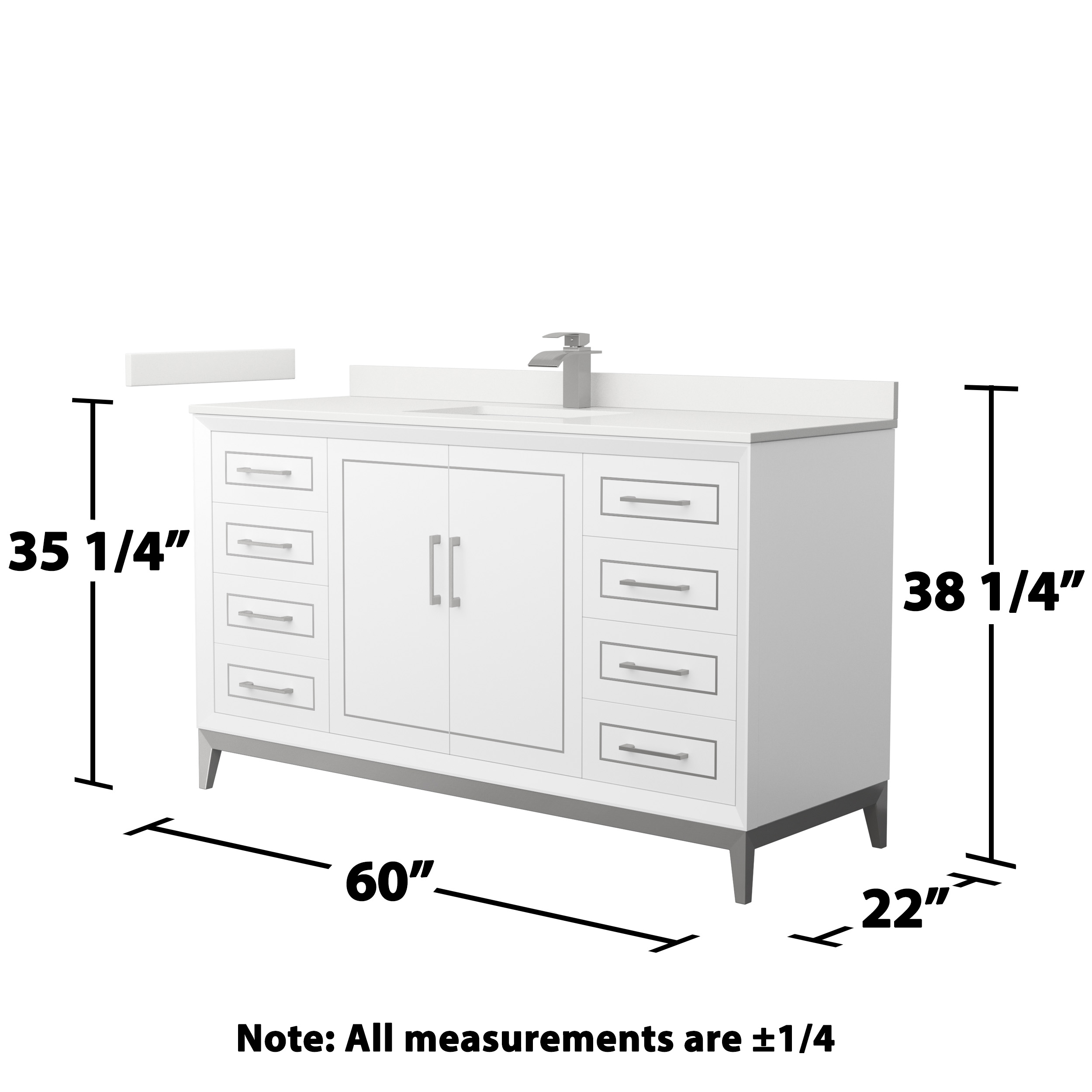 Wyndham Collection WCH515160SWHWQUNSMXX Bath-Vanity-Combo - View #6