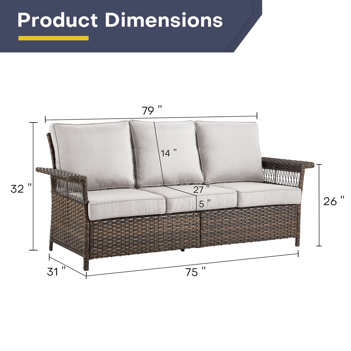 Rilyson FSSLBR13-2 Patio-Sofas-Daybeds - View #3