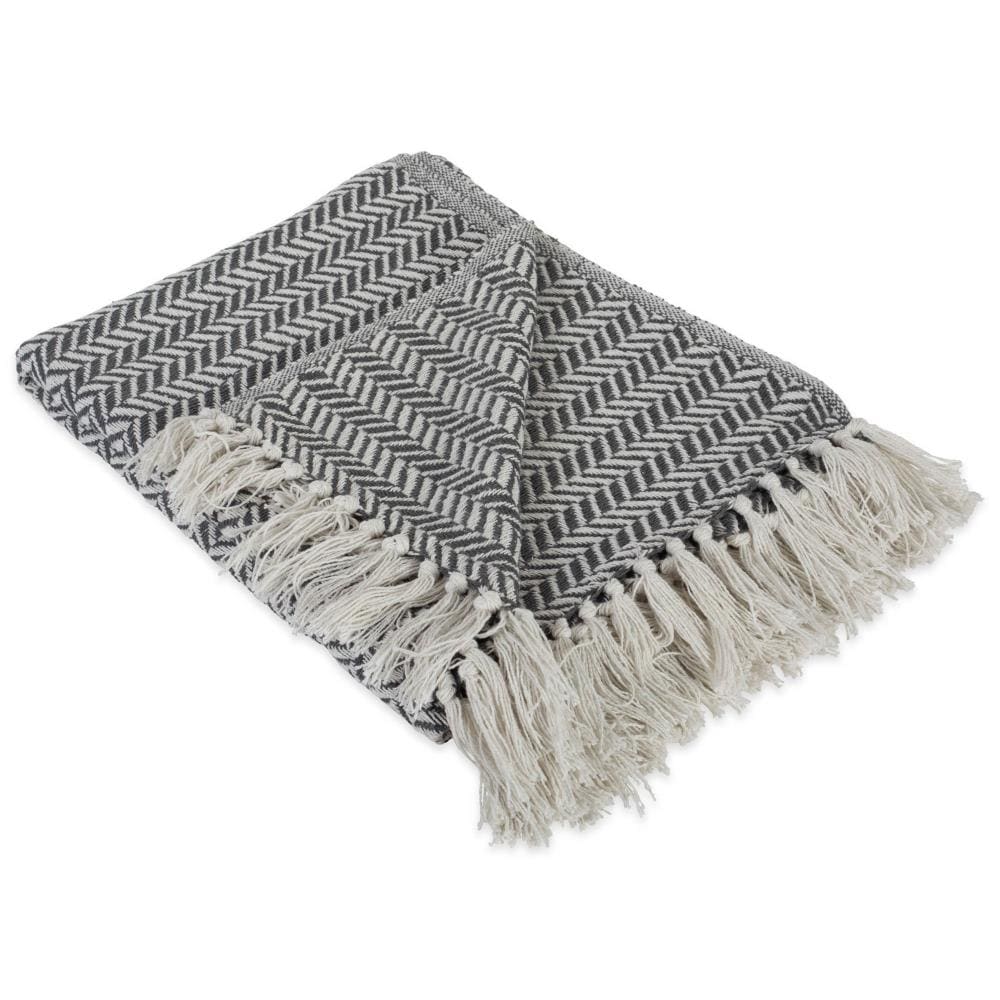 DII CAMZ38818 Mineral gray Cotton Throw