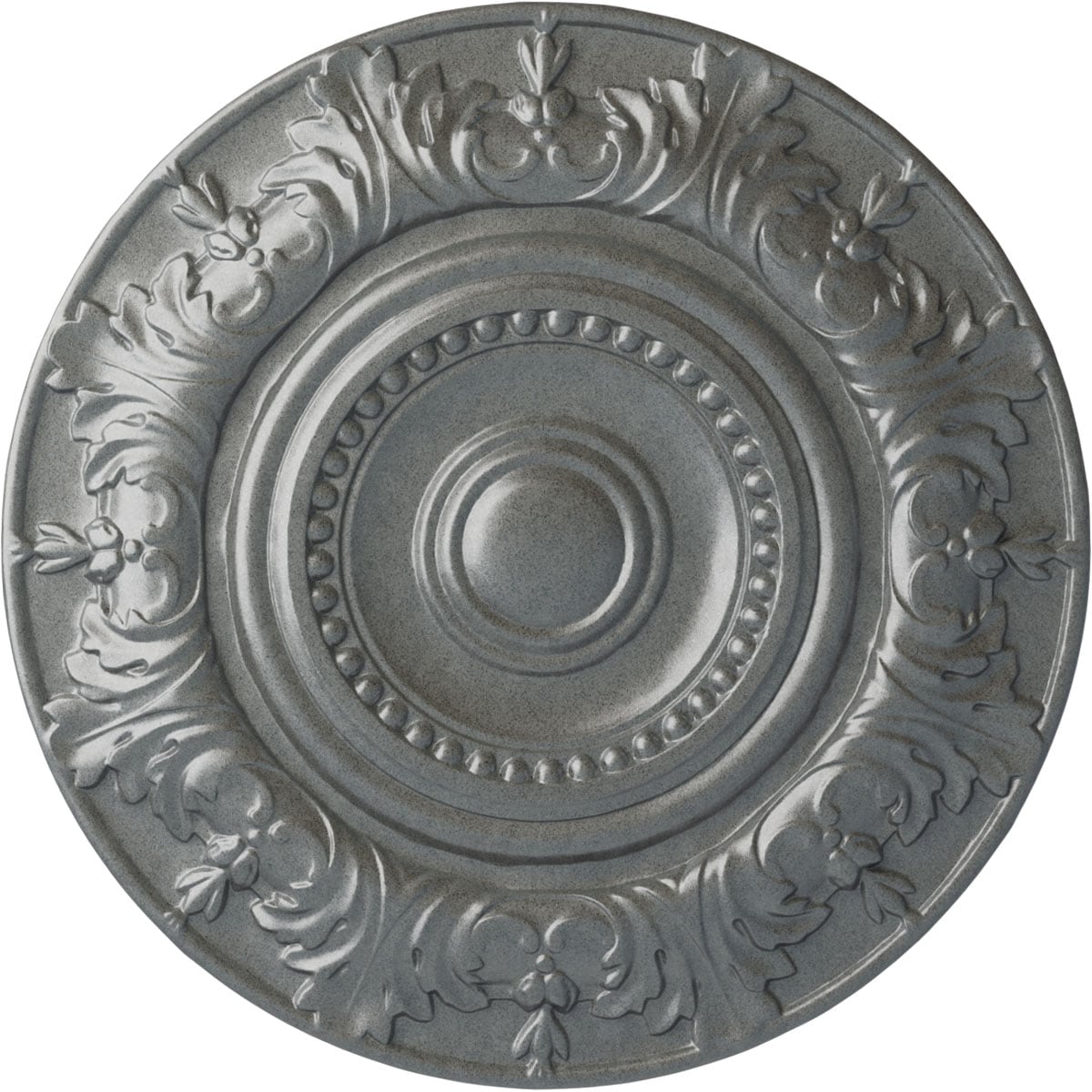 Ekena Millwork CM20BXPLS Biddix 20.875-in W x 20.875-in L Painted Platinum Polyurethane Whole Ceiling Medallion