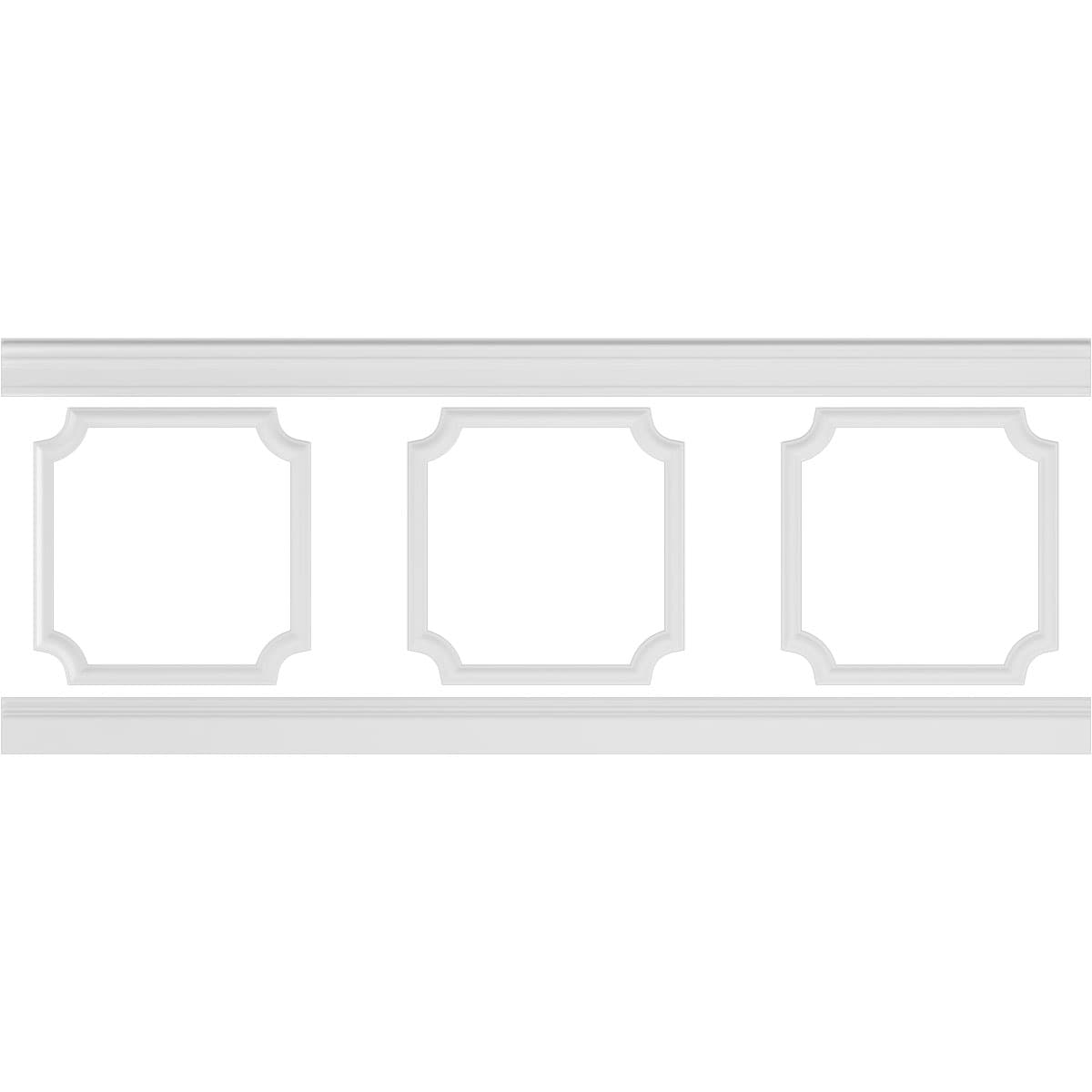 Ekena Millwork WPKUSC051P036 Smooth Paintable/Stainable Off-white Polyurethane Wainscoting Wall Panel ( 5 -Pack, Covers 23.64-sq ft )