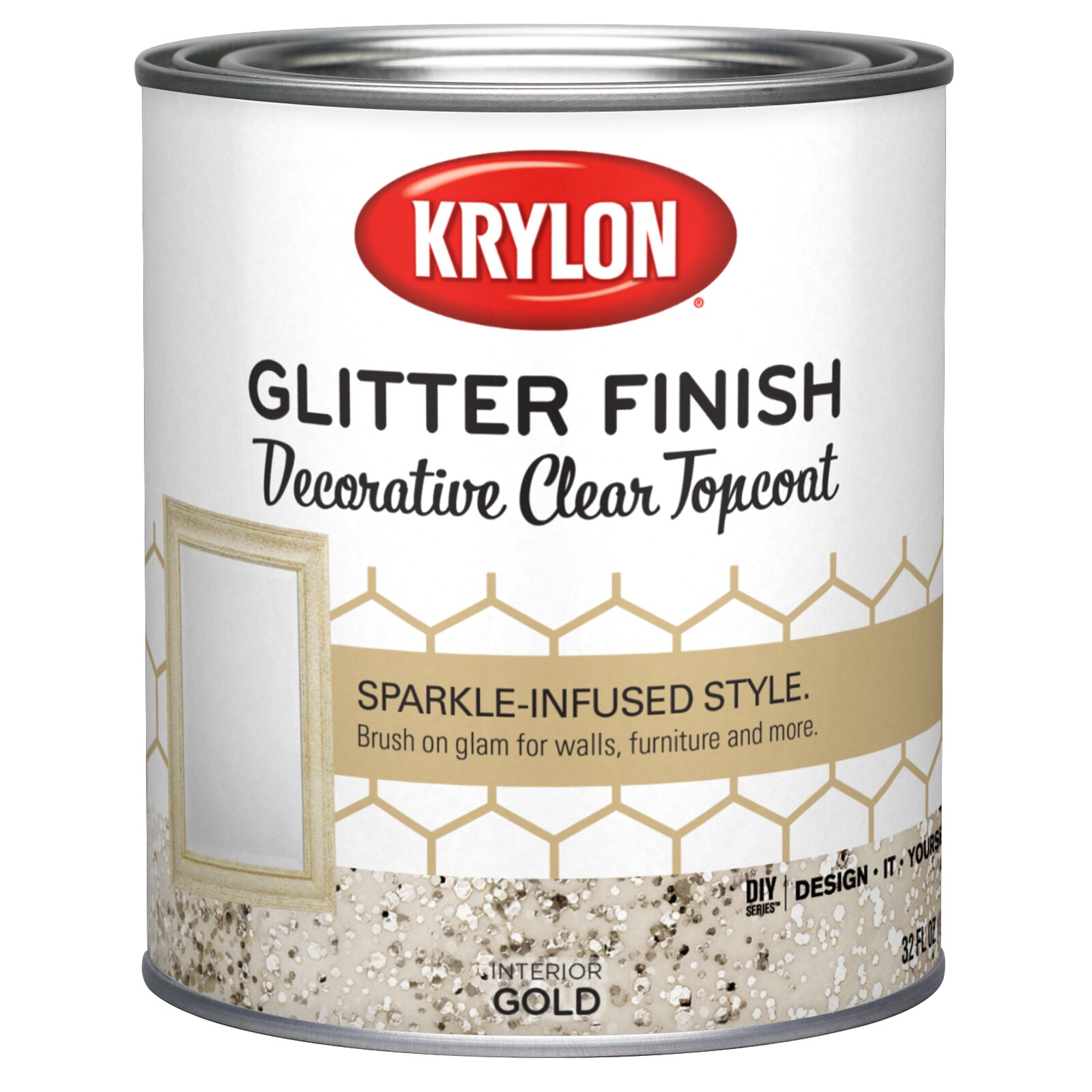 Water-based 24k glitter gold paint Nippon Paint 200 ml wood paint metal  paint