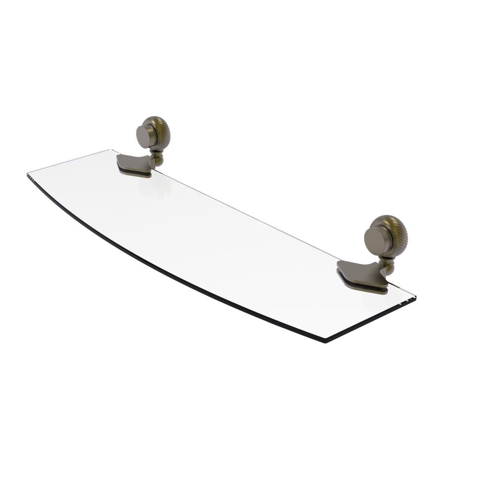 Allied Brass 433T/18-ABR Venus Antique Brass Wall mount Bathroom Shelf ( 18-in x 2-in x 5-in )