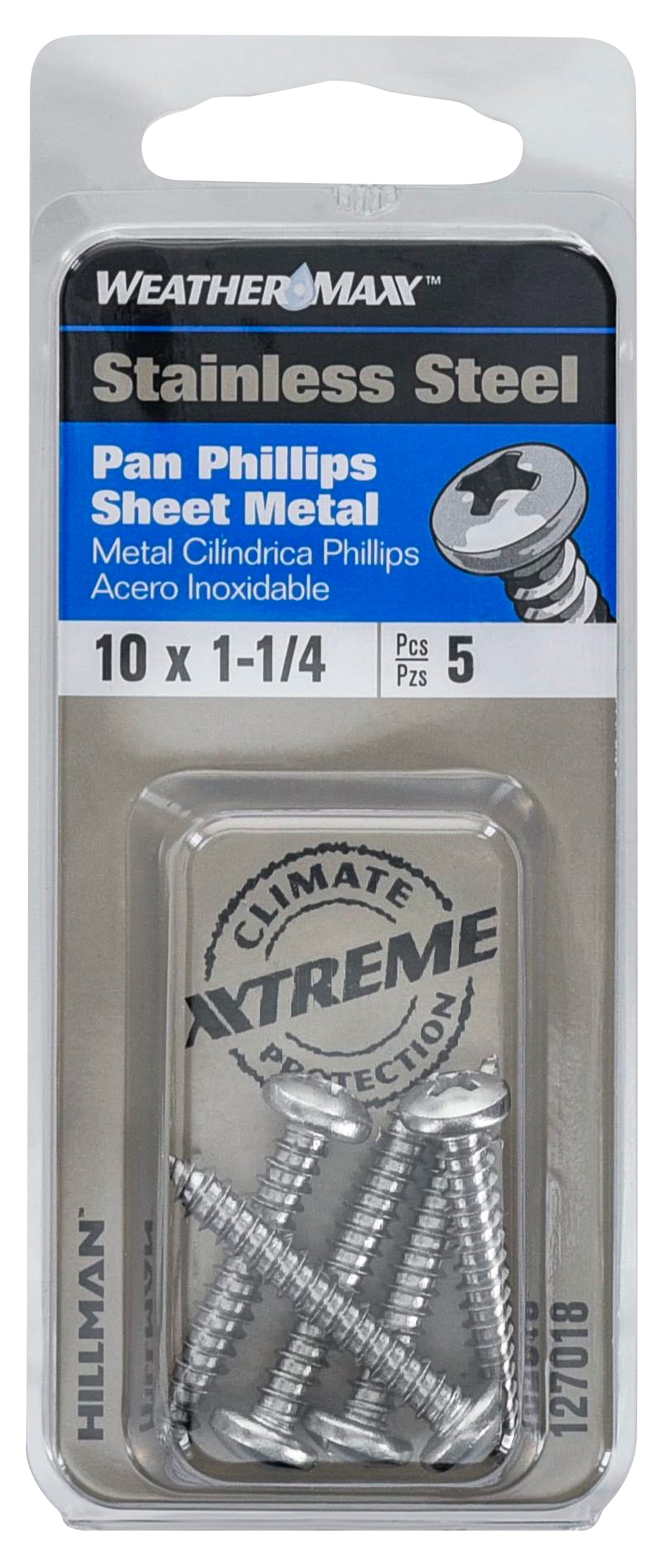 Hillman #10 x 1-1/4-in Phillips-Drive Standard Sheet Metal Screws (5 ...