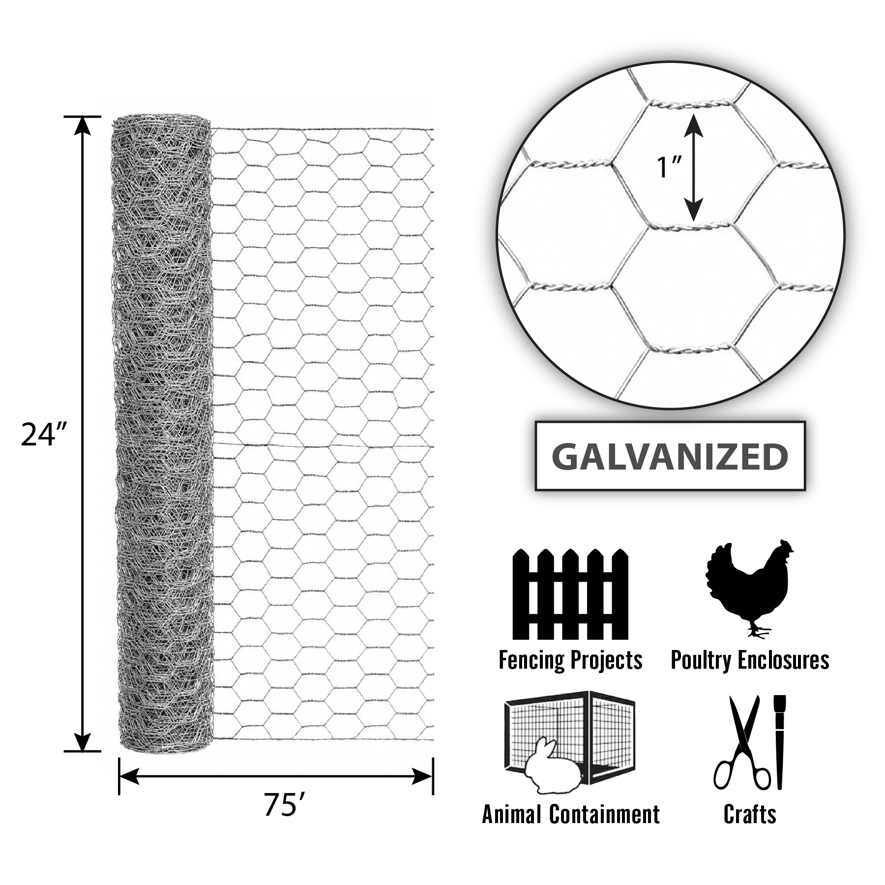 GARDEN CRAFT 162475 Rolled-Fence - View #3