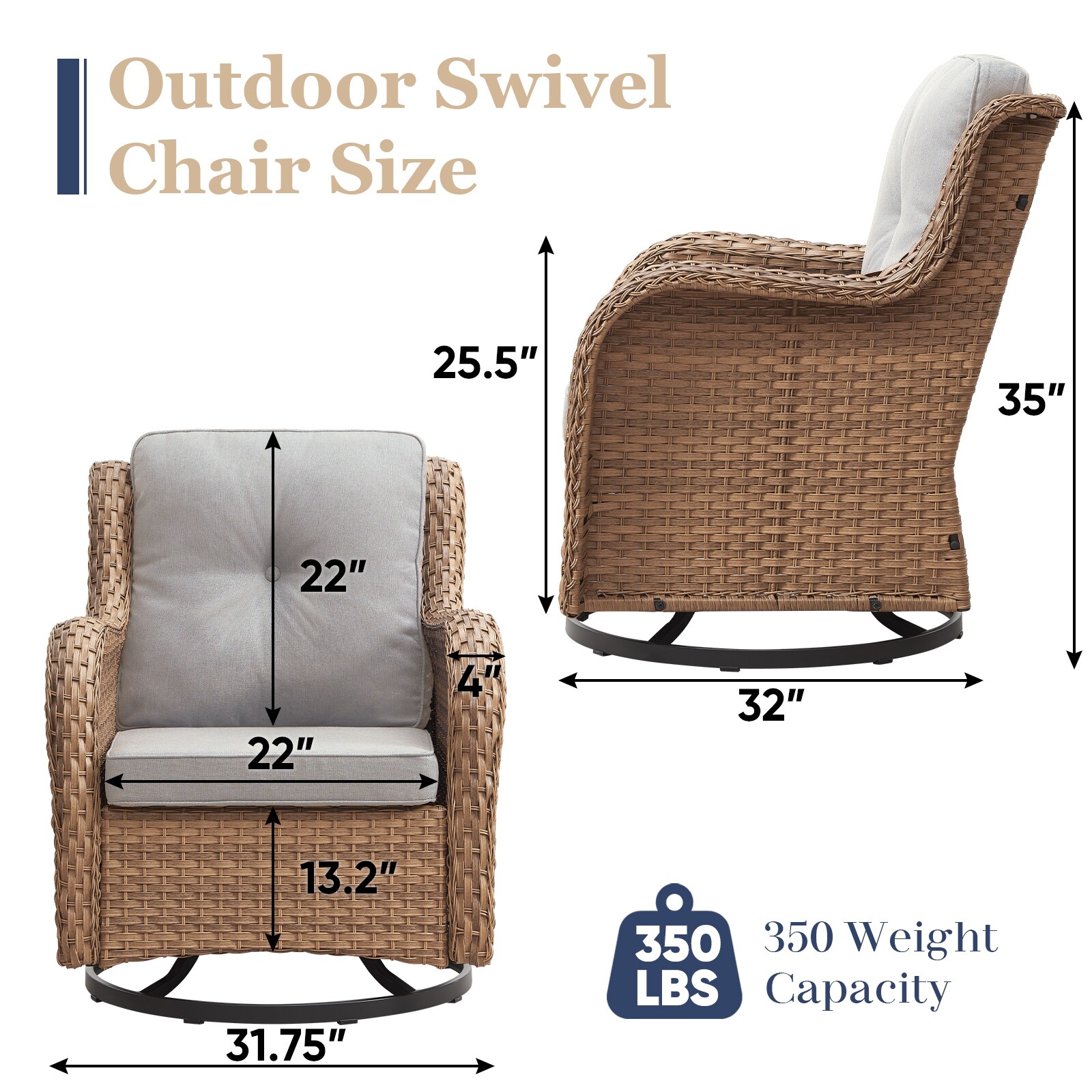 Pocassy PJ110-2 Patio-Chairs - View #3