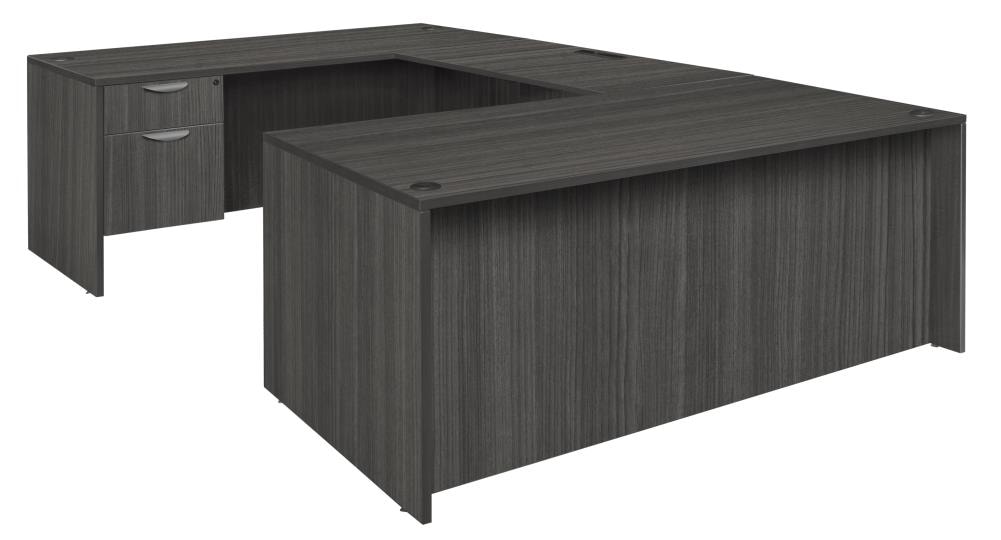 Regency LUDSP7135AG Legacy 106-Inches Gray Modern/Contemporary U-shaped desk