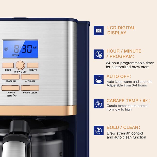 Galanz 2-Cup Blue Residential Combination Coffee Maker in the Coffee Makers  department at