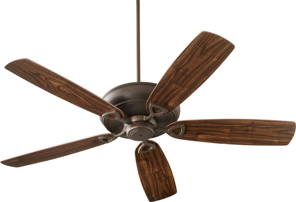 Quorum International 40625-86 Alto 62-in Oiled Bronze with Dark Oak Blades Ceiling Fan Without Light ( 5 -Blade )