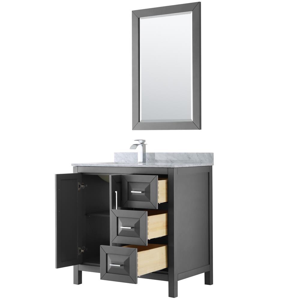 Wyndham Collection WCV252536SKGCMUNSM24 Bath-Vanity-Combo - View #2