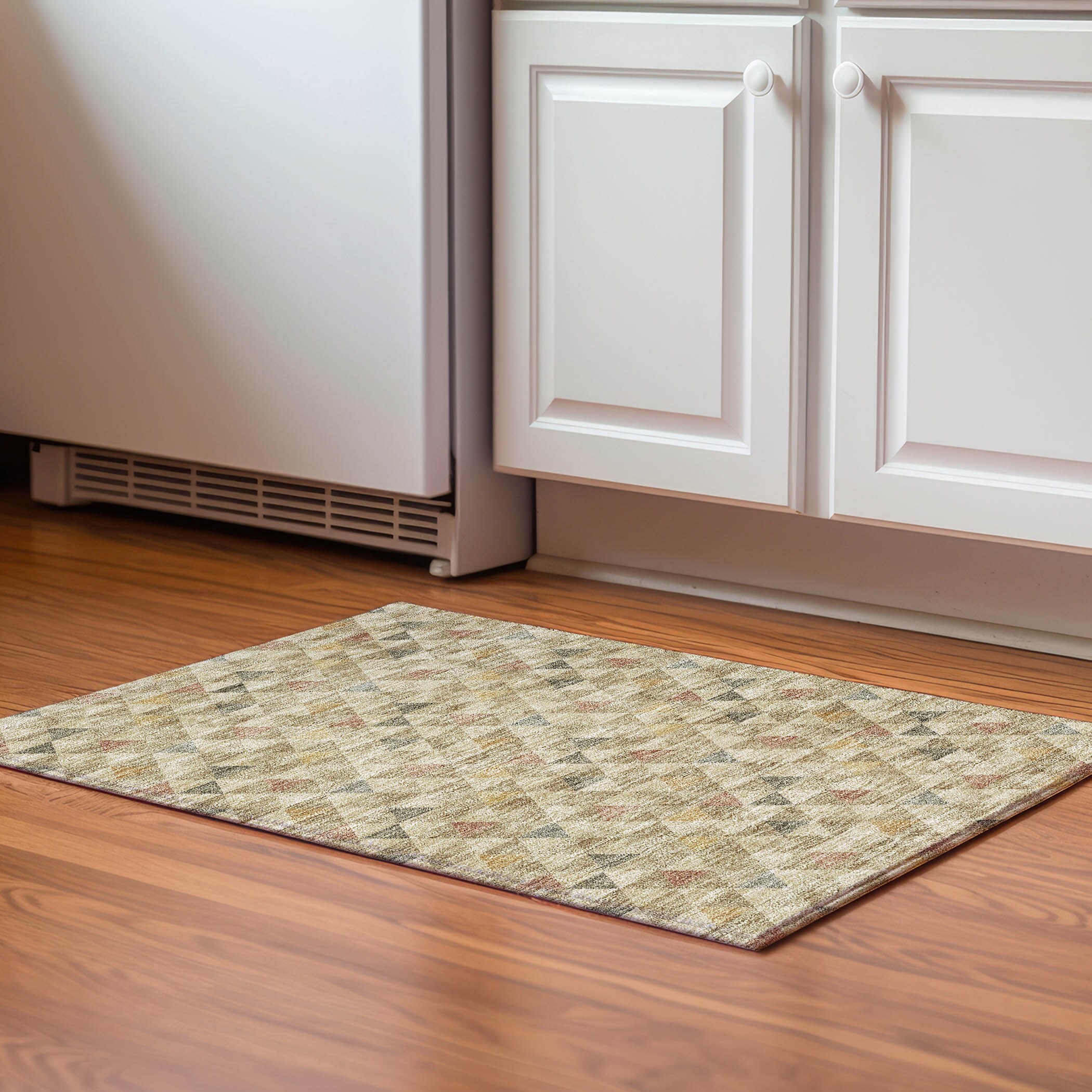 Addison Rugs AMF612BG20X30 Mayfield AMF612BG 2 x 3 (ft) Loomed Polyester Beige Rectangular Indoor Geometric Machine washable Area rug