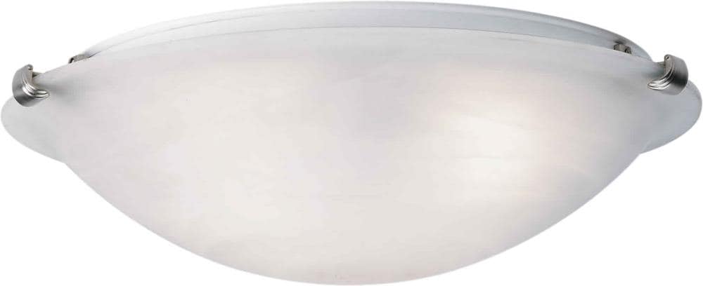  LW-FT510252 1-Light 16-in Brushed Nickel Flush Mount Light
