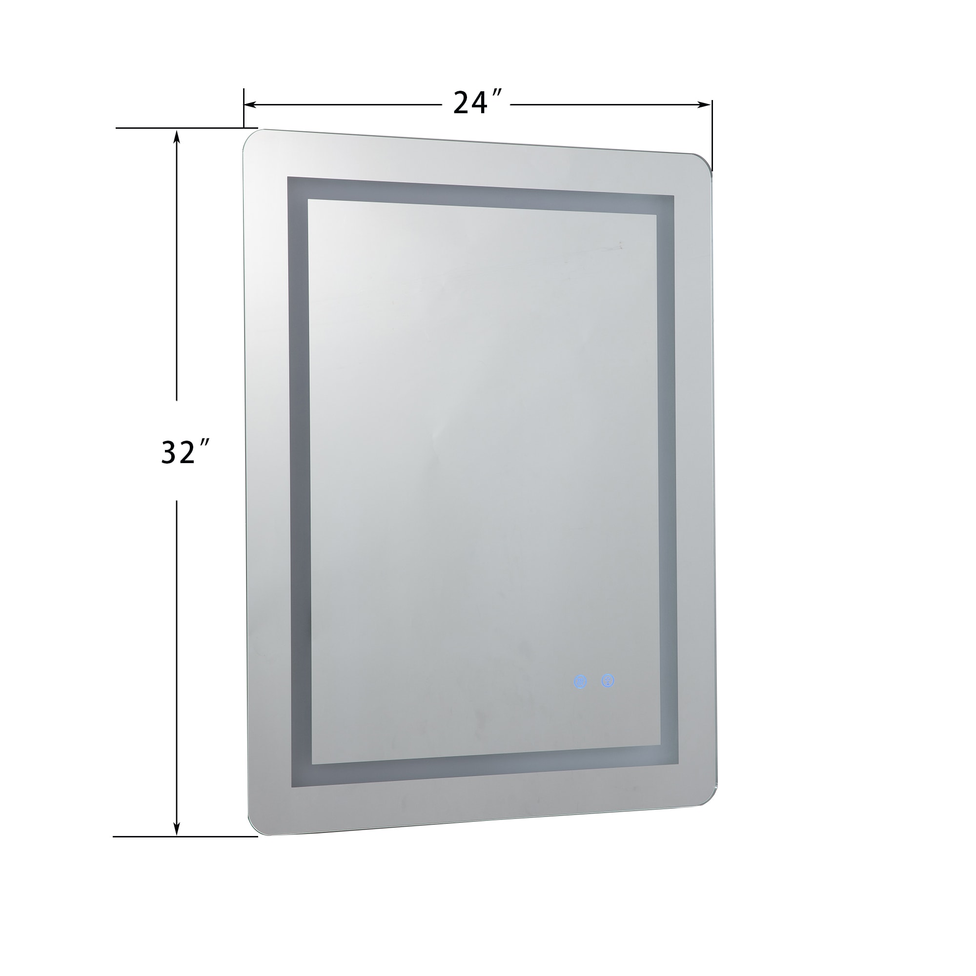 battery operated led mirror for bathroom