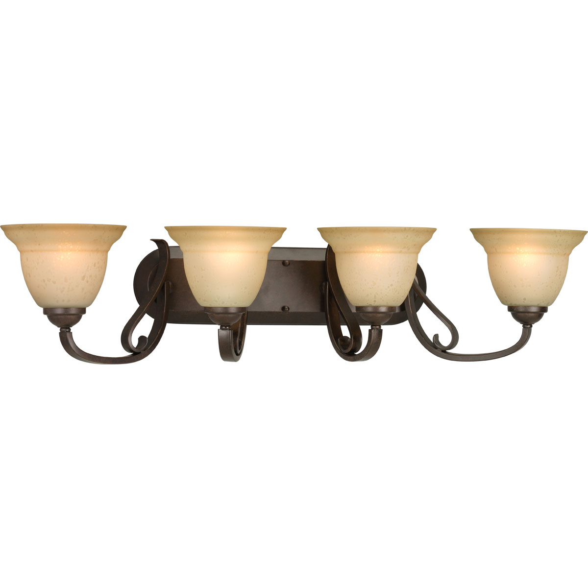 Progress Lighting P2884-77 Torino 34-in 4 -Light Bronze Transitional Vanity light