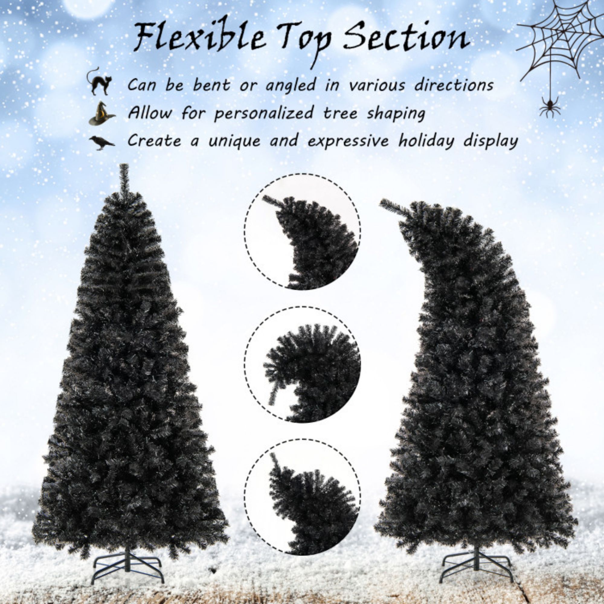 WELLFOR CR-K-M0742WH Artificial-Christmas-Trees - View #6