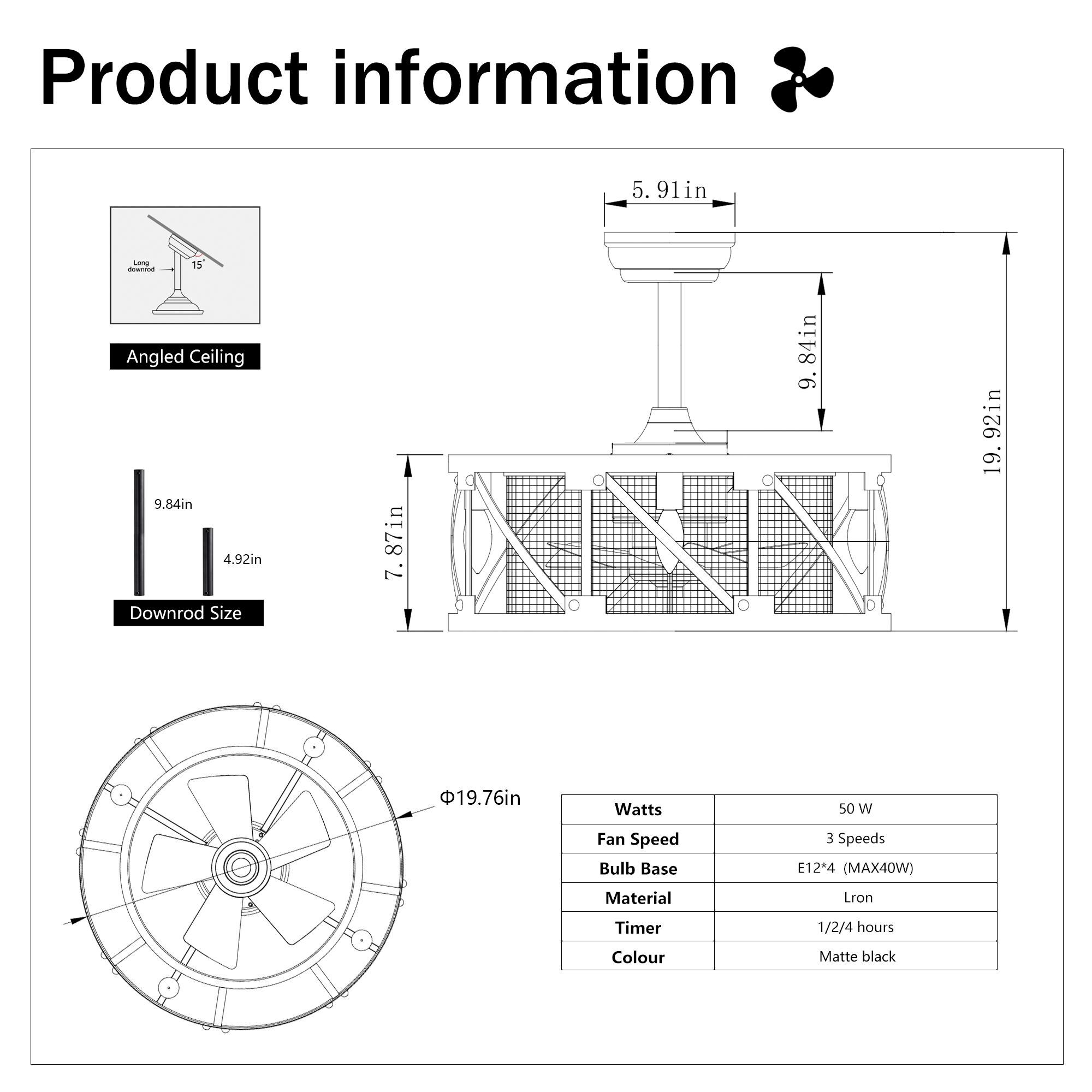 Bayfeve BFHM-68318-CF Ceiling-Fans - View #4