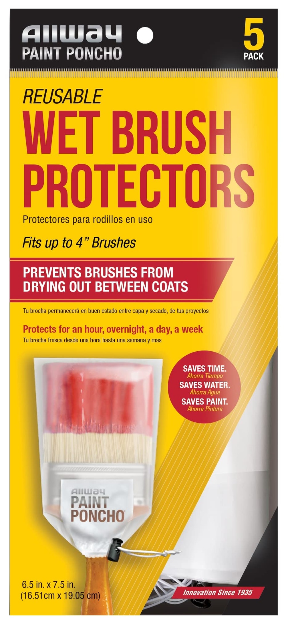 Allway  Paint Poncho pon-br Paint Poncho Clear 5 Pack