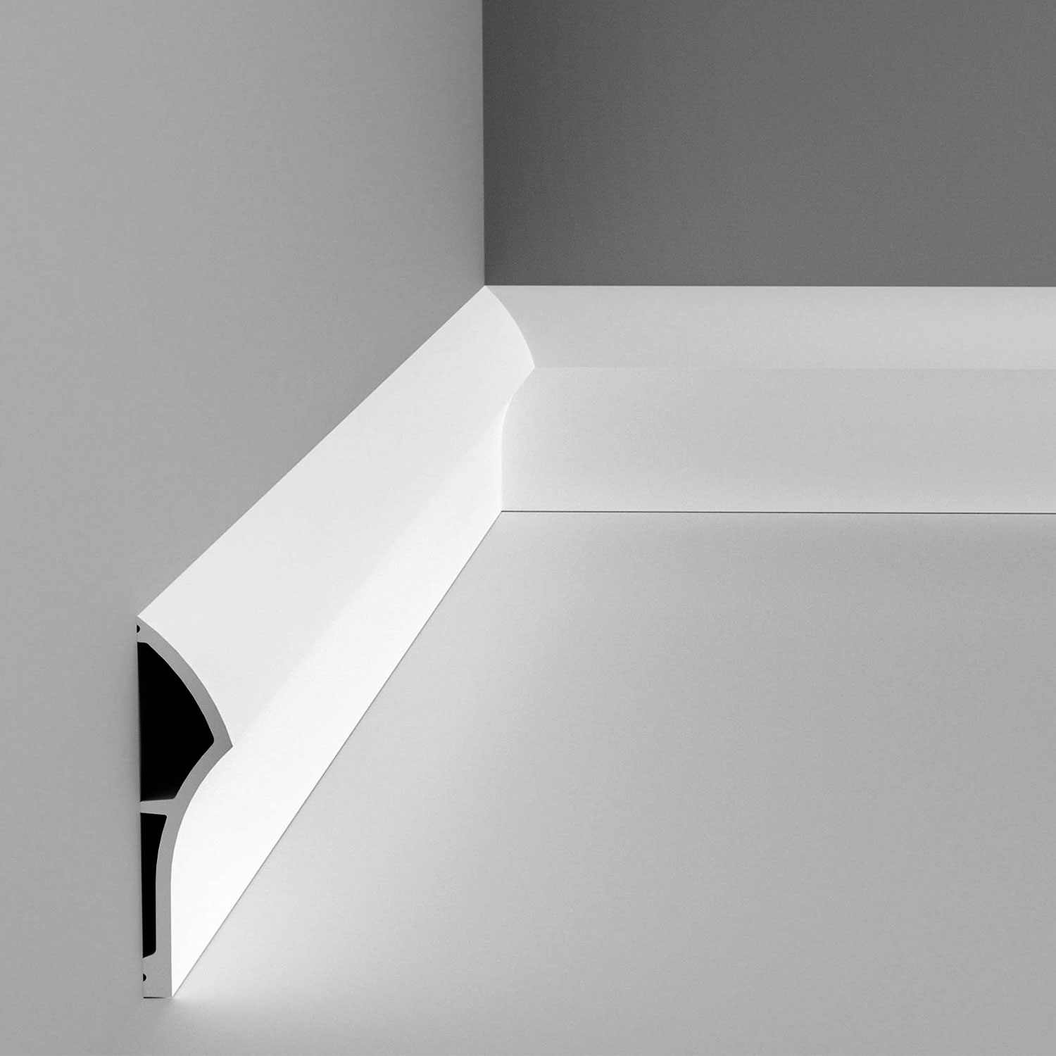 Orac Decor SX167 1-3/4-in x 6.75-in x 6-1/2-ft Primed Polystyrene Baseboard Moulding