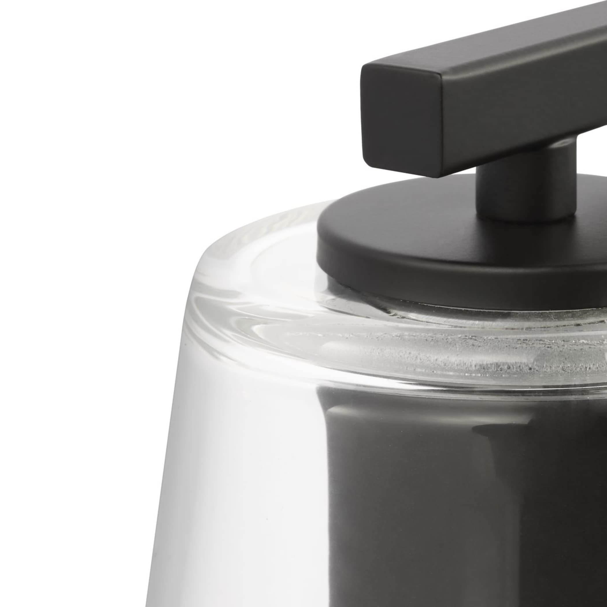 Vertex Matte Black Dimmable Four-Light Bath Fixture