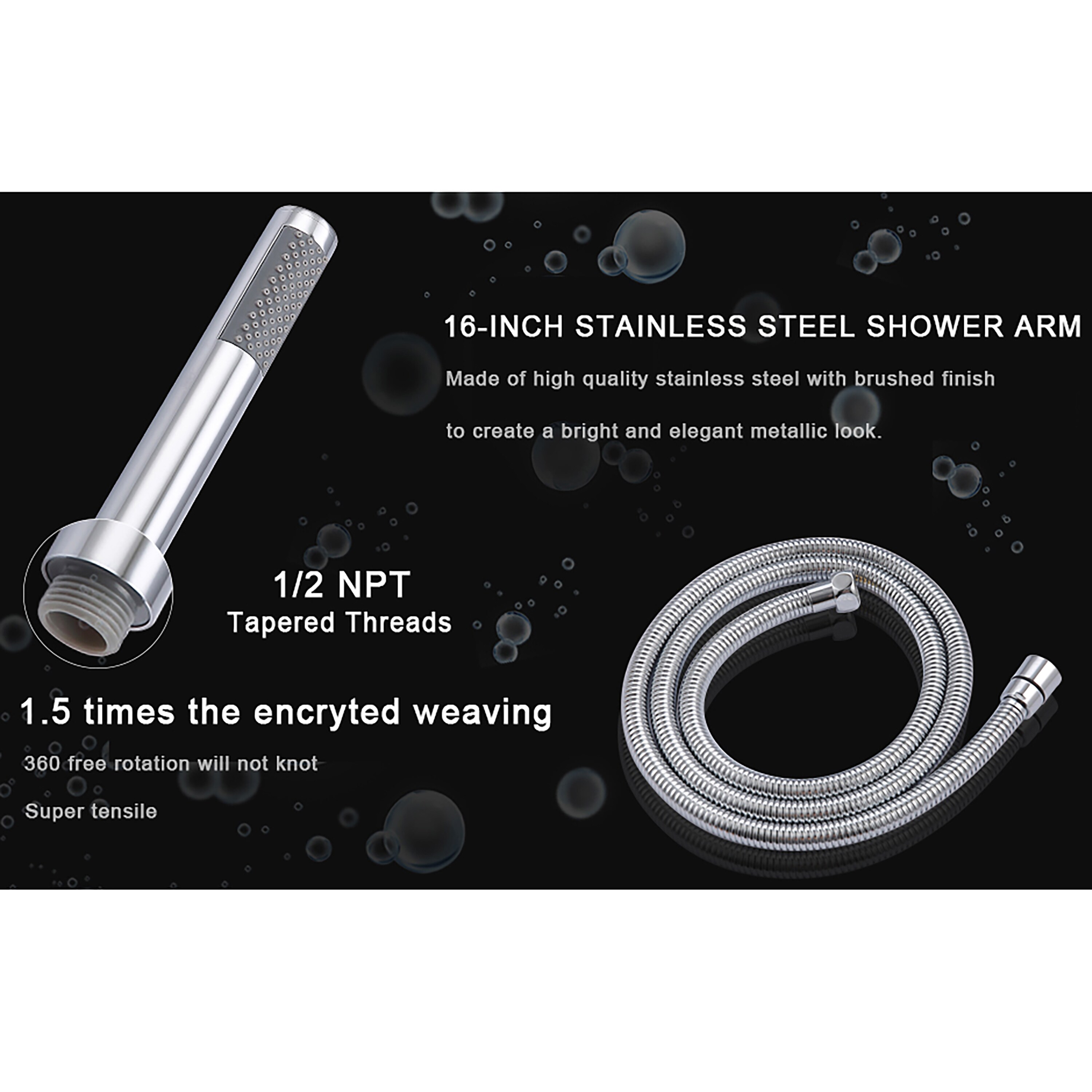 CASAINC HM-T206-RO-BN Showerhead-Bar-Panels - View #8