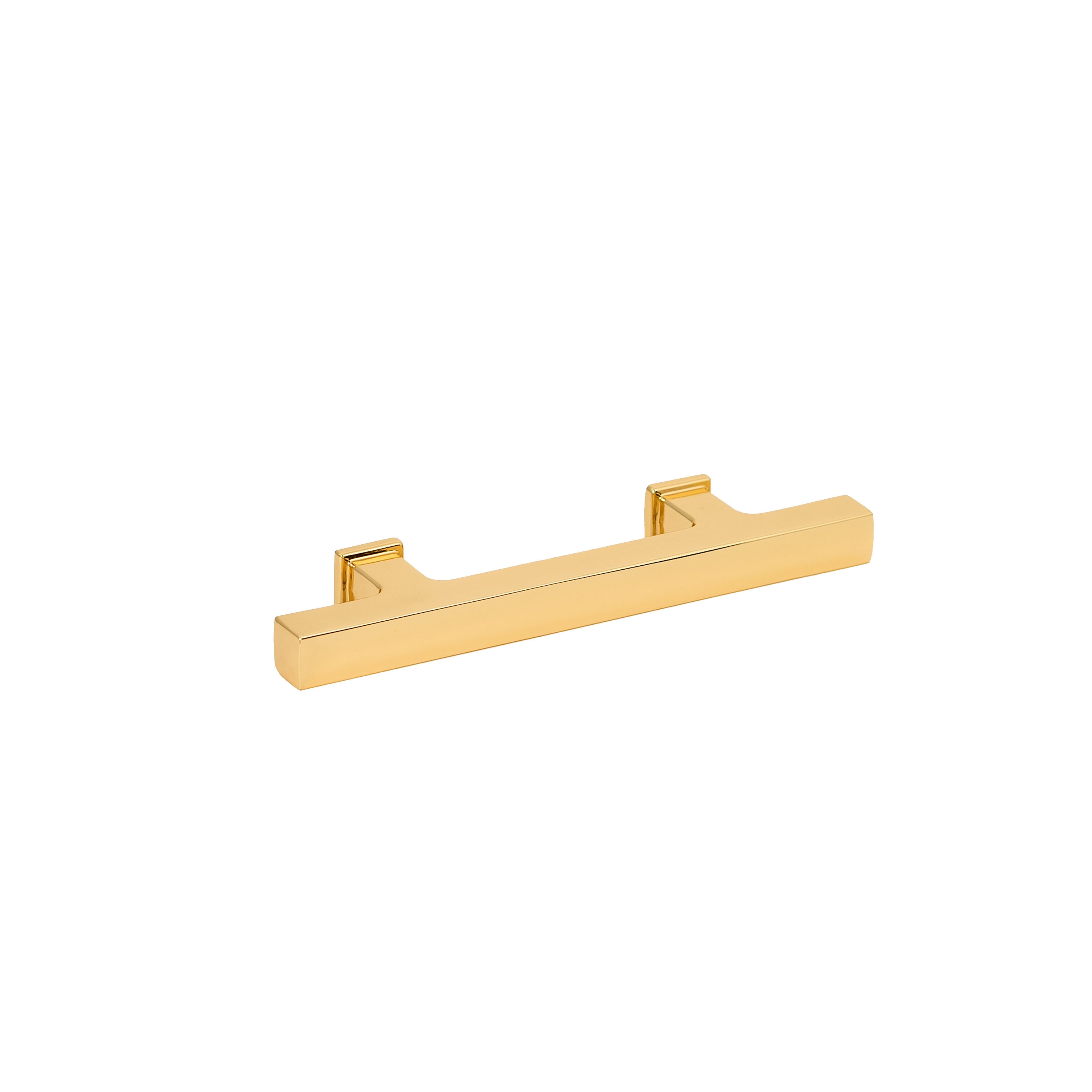 Sumner Street Home Hardware RL005477 SoHo 3-in , 76mm Center to Center Polished Gold Rectangular Bar