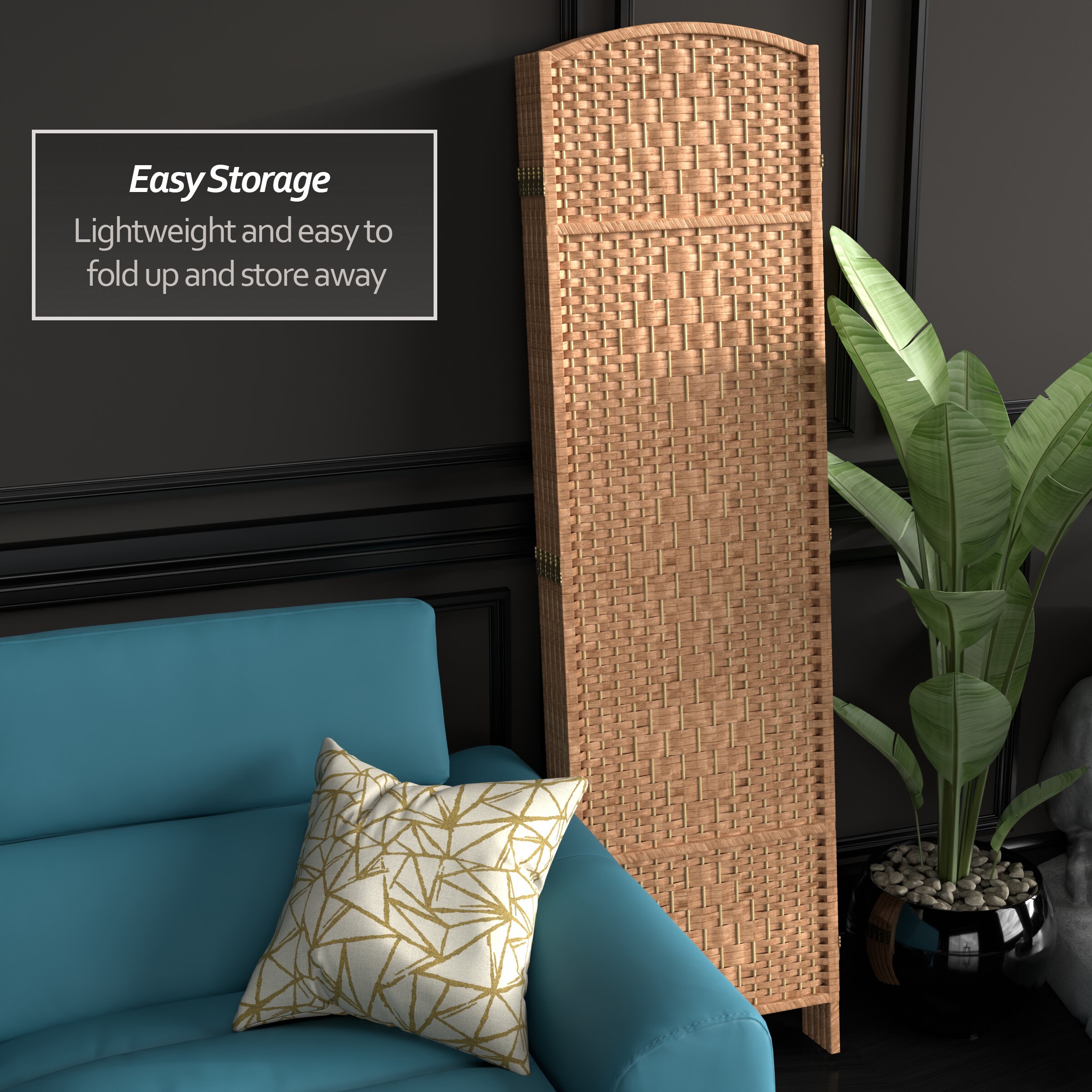 Red Lantern FB-OPDMND-5P-NAT Indoor-Privacy-Screens - View #4