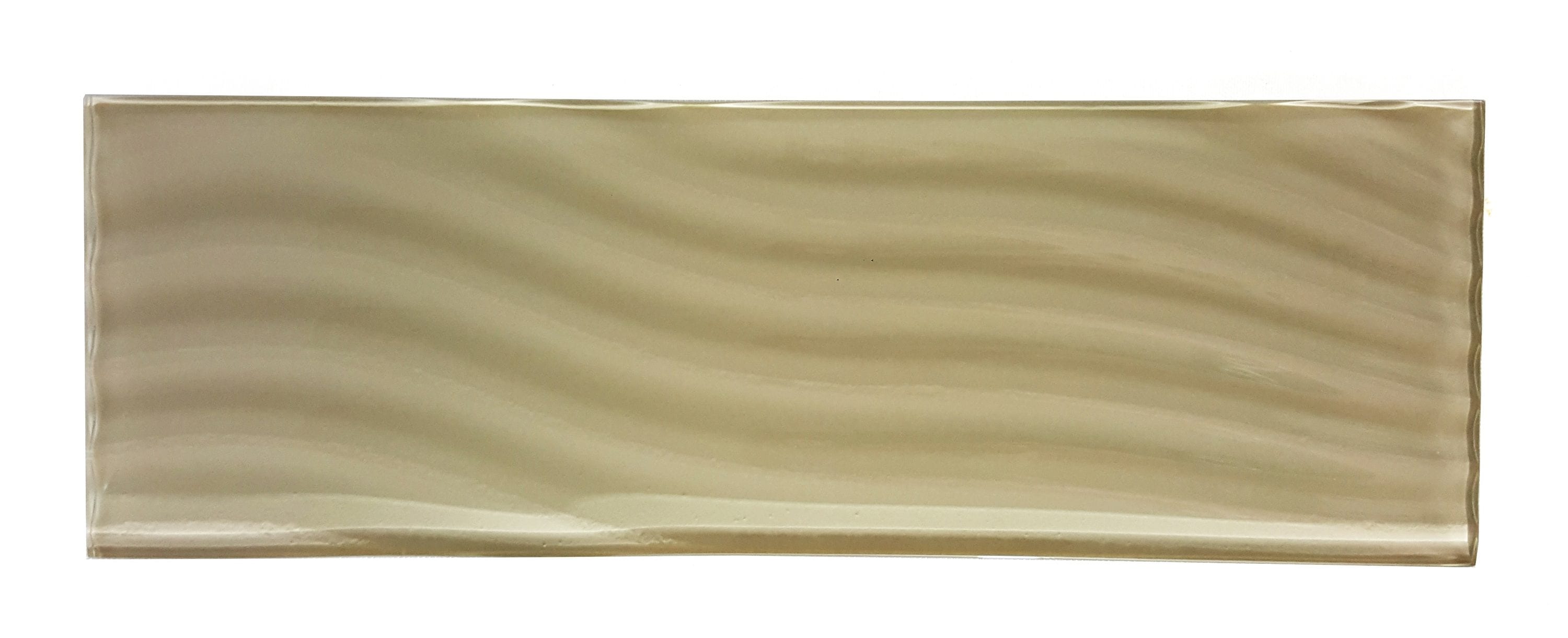 Abolos LWSPAC0412-RY Pacific Rye beige 4-in x 12-in Glossy Glass Subway Standard Wall Tile ( 11-sq ft Carton )