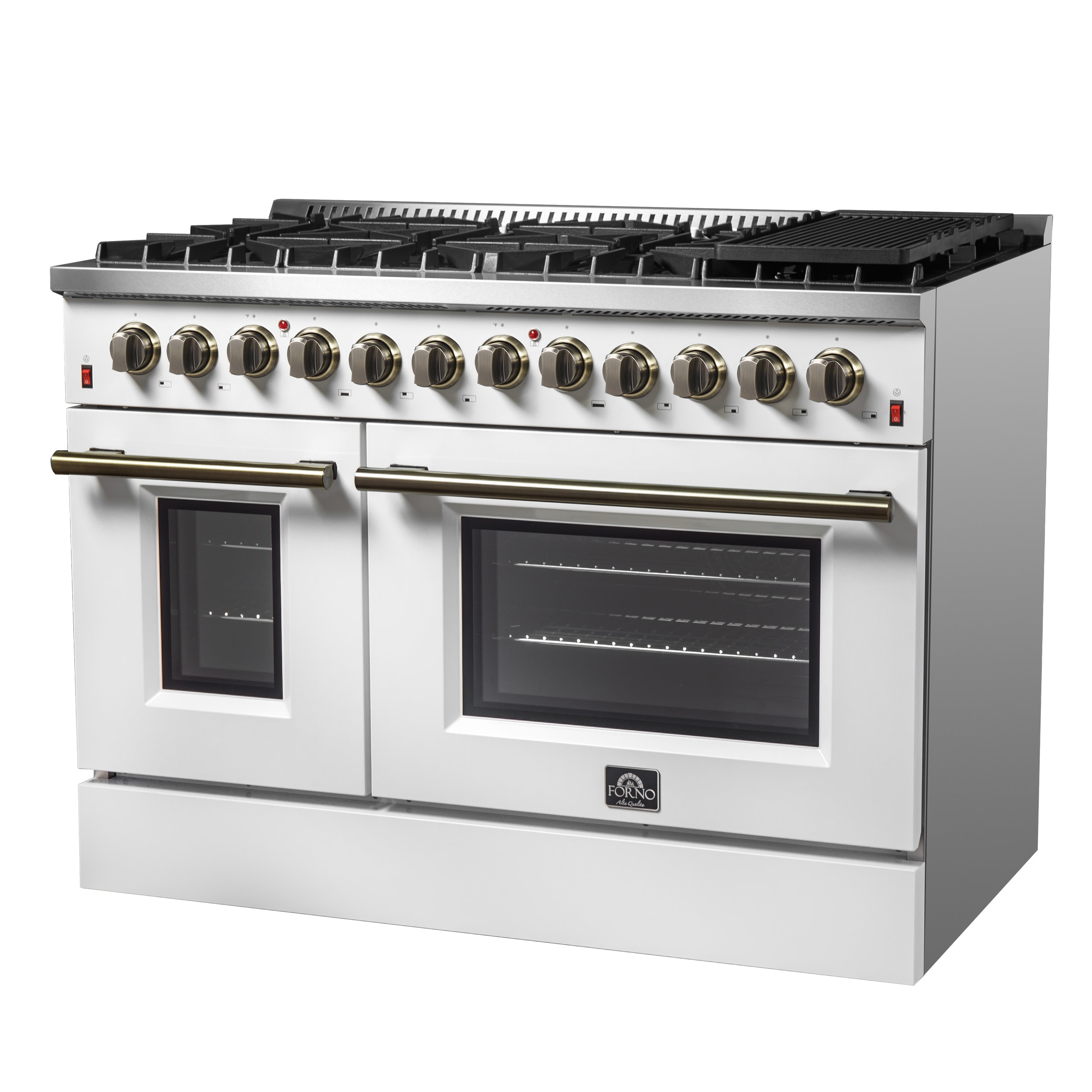 FORNO FFSGS6156-48WHT Double-Dual-Fuel-Ranges - View #3