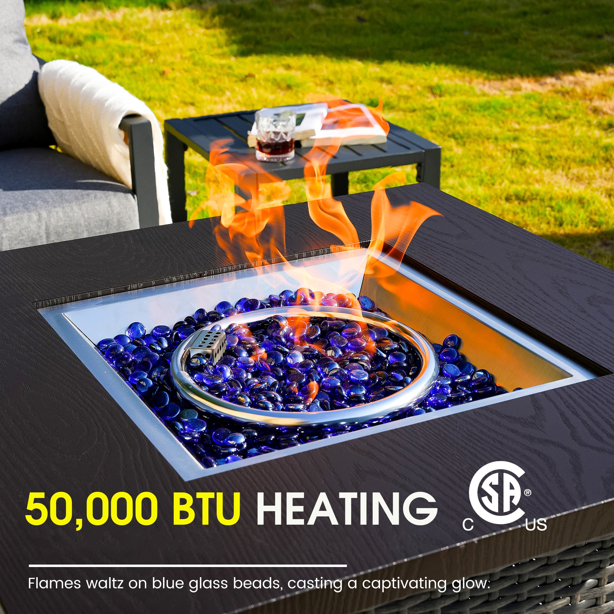 AURA OUTDOOR SIS002-BE Patio-Conversation-Sets - View #7