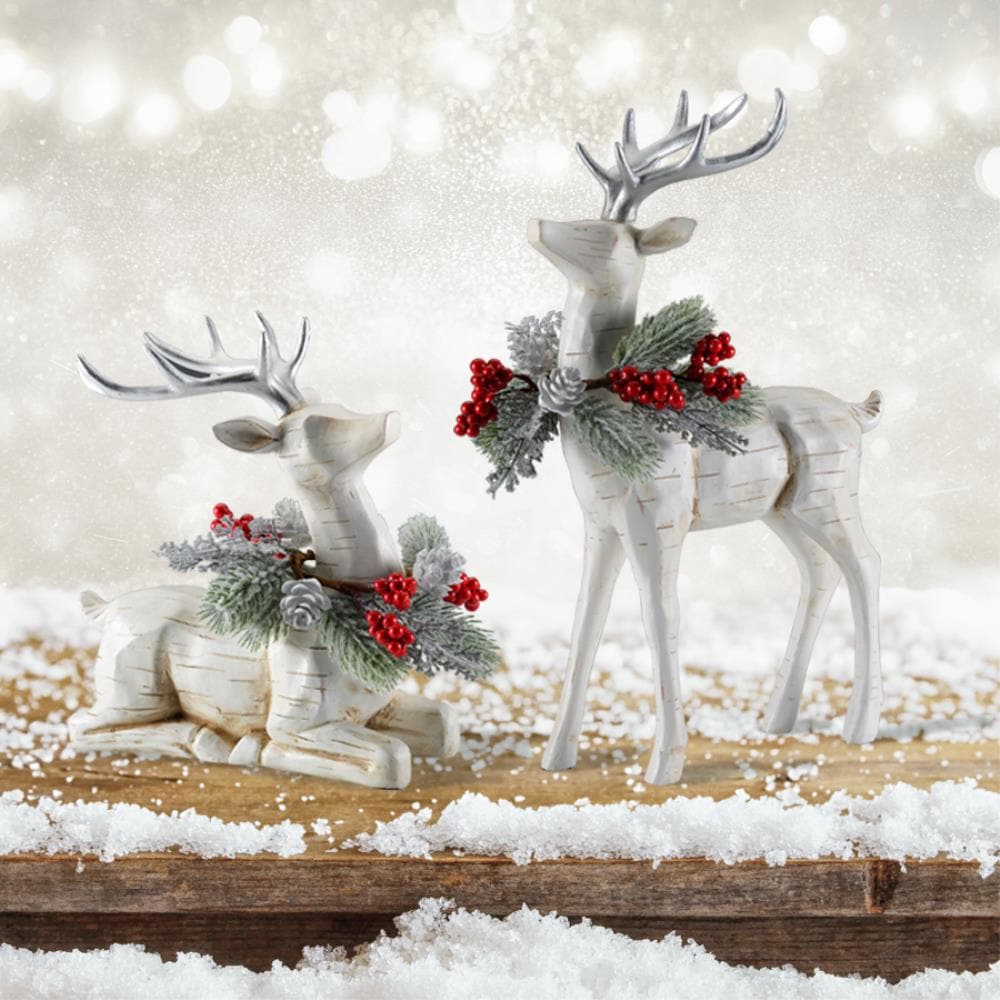 allen + roth 9.875-in Decoration Deer Christmas Decor at Lowes.com