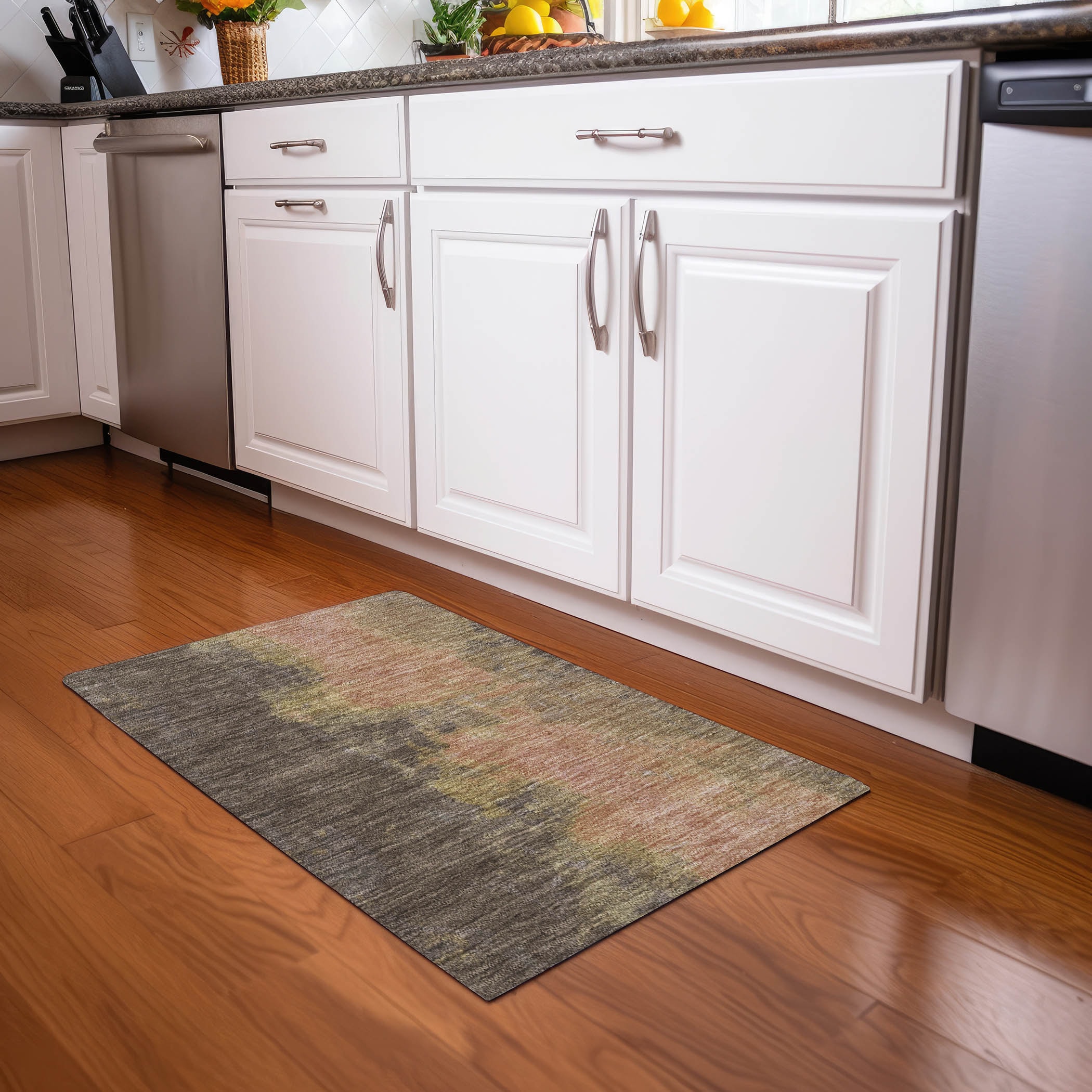 Addison Rugs ACN1742FU20X30 Chantille ACN1742FU 1 x 2 (ft) Loomed Fudge Rectangular Indoor/Outdoor Machine washable Pet Friendly Area rug