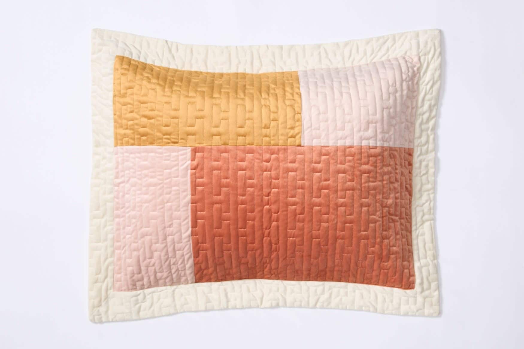 BrylaneHome 195844534887 Modern Velvet Patchwork Sham